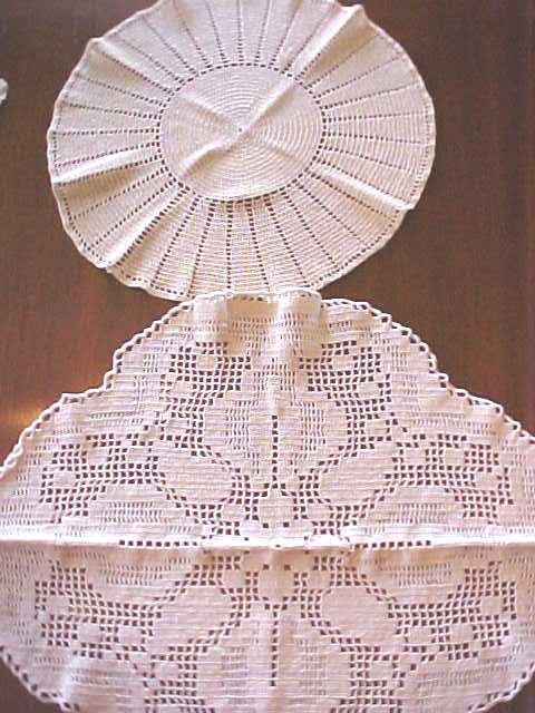 Beautiful Crochet Doilies Scarves 10 PC