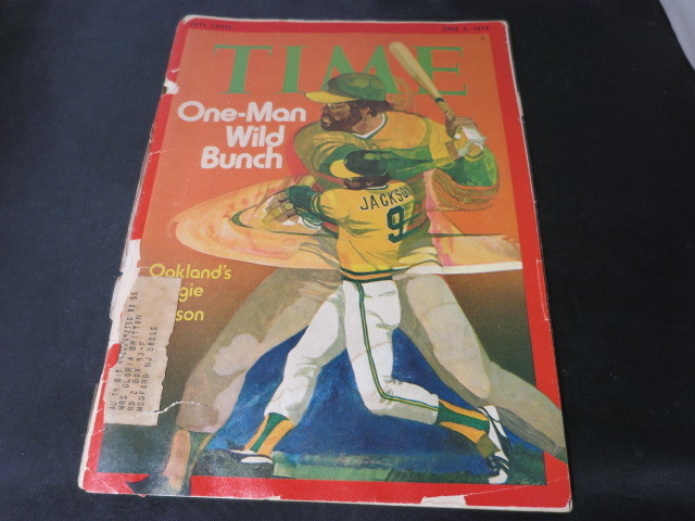 Time Magazine Oakland's Reggie Jackson Cover June 3 1974