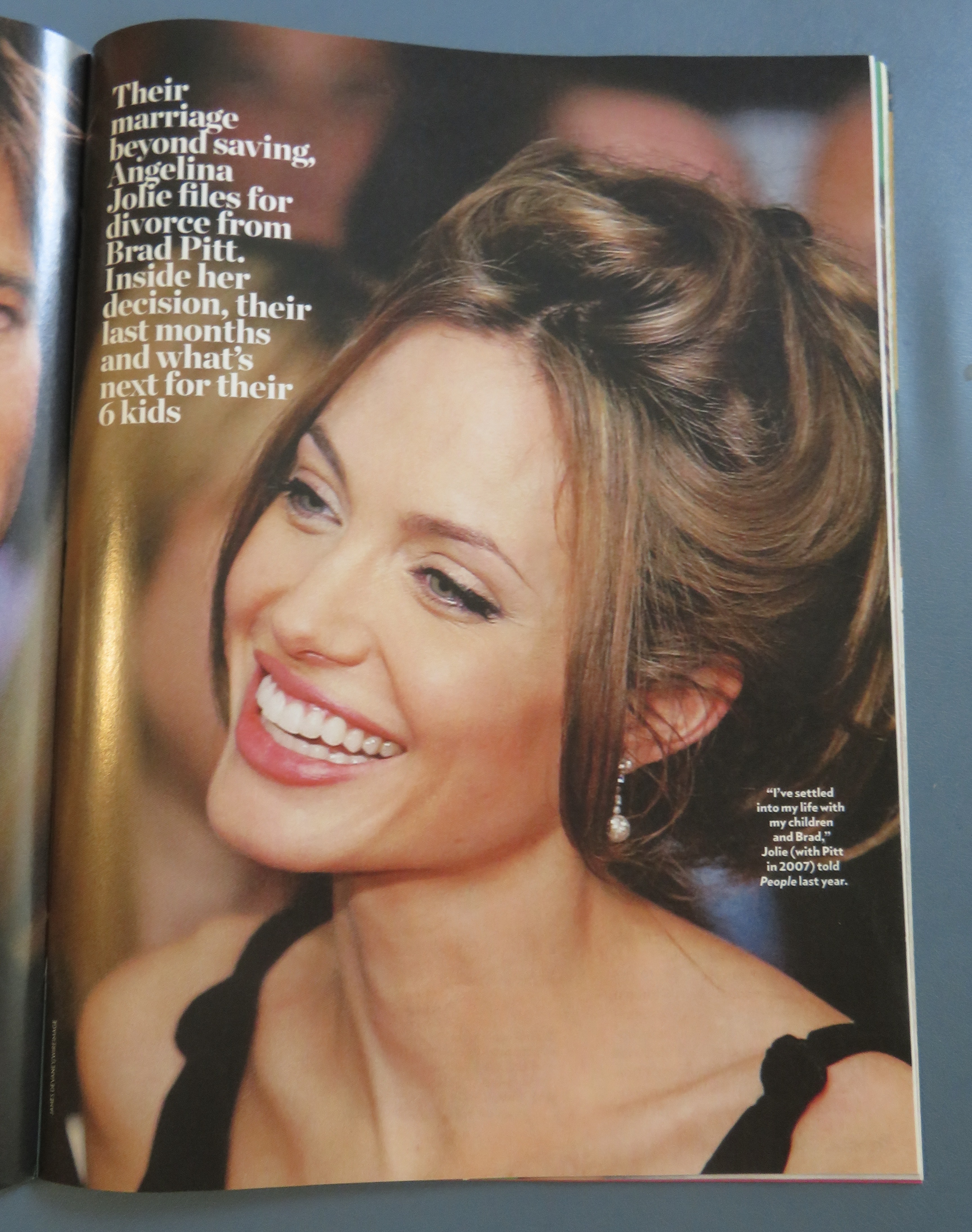 People Magazine October 10, 2016 Brad & Angelina