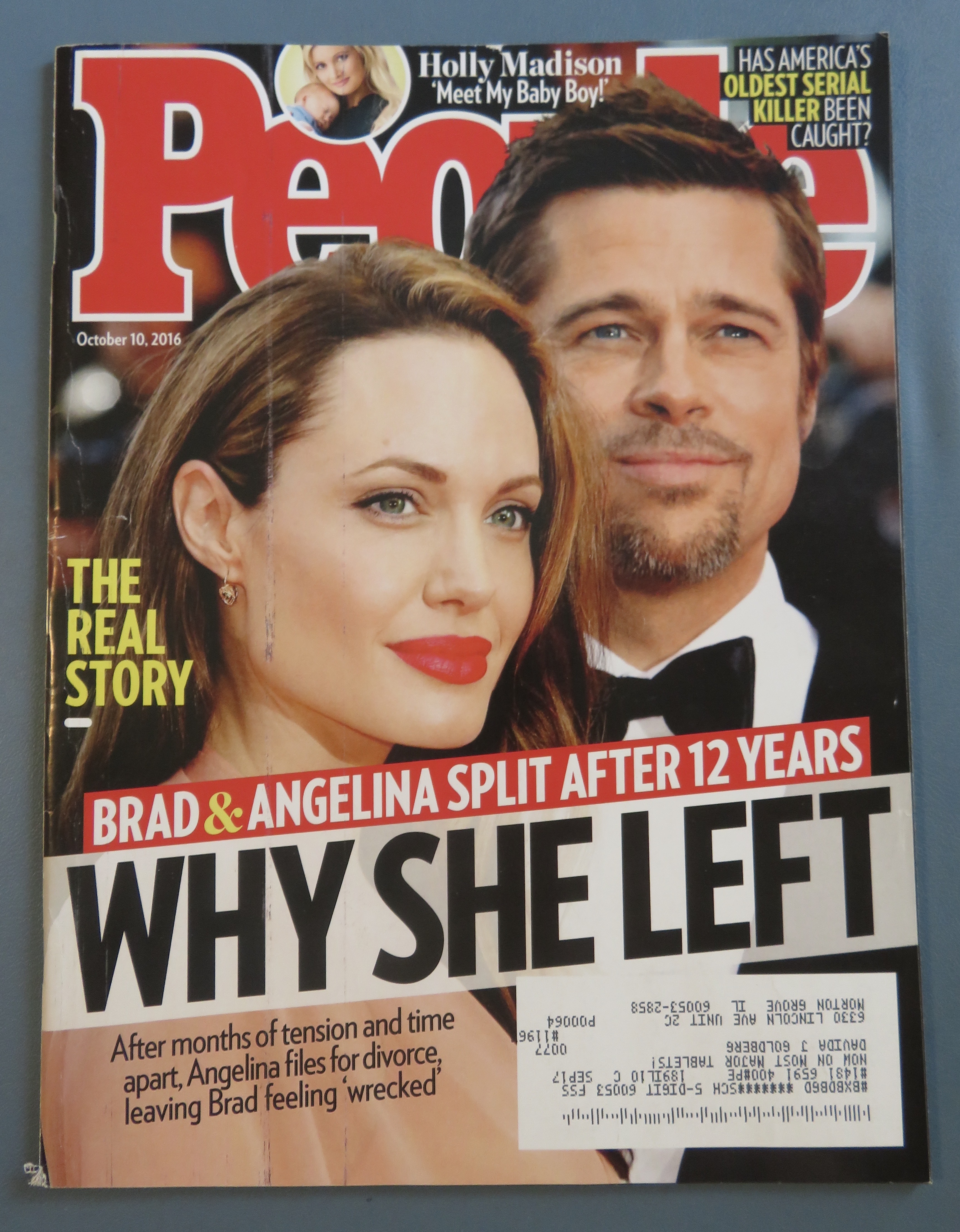People Magazine October 10, 2016 Brad & Angelina