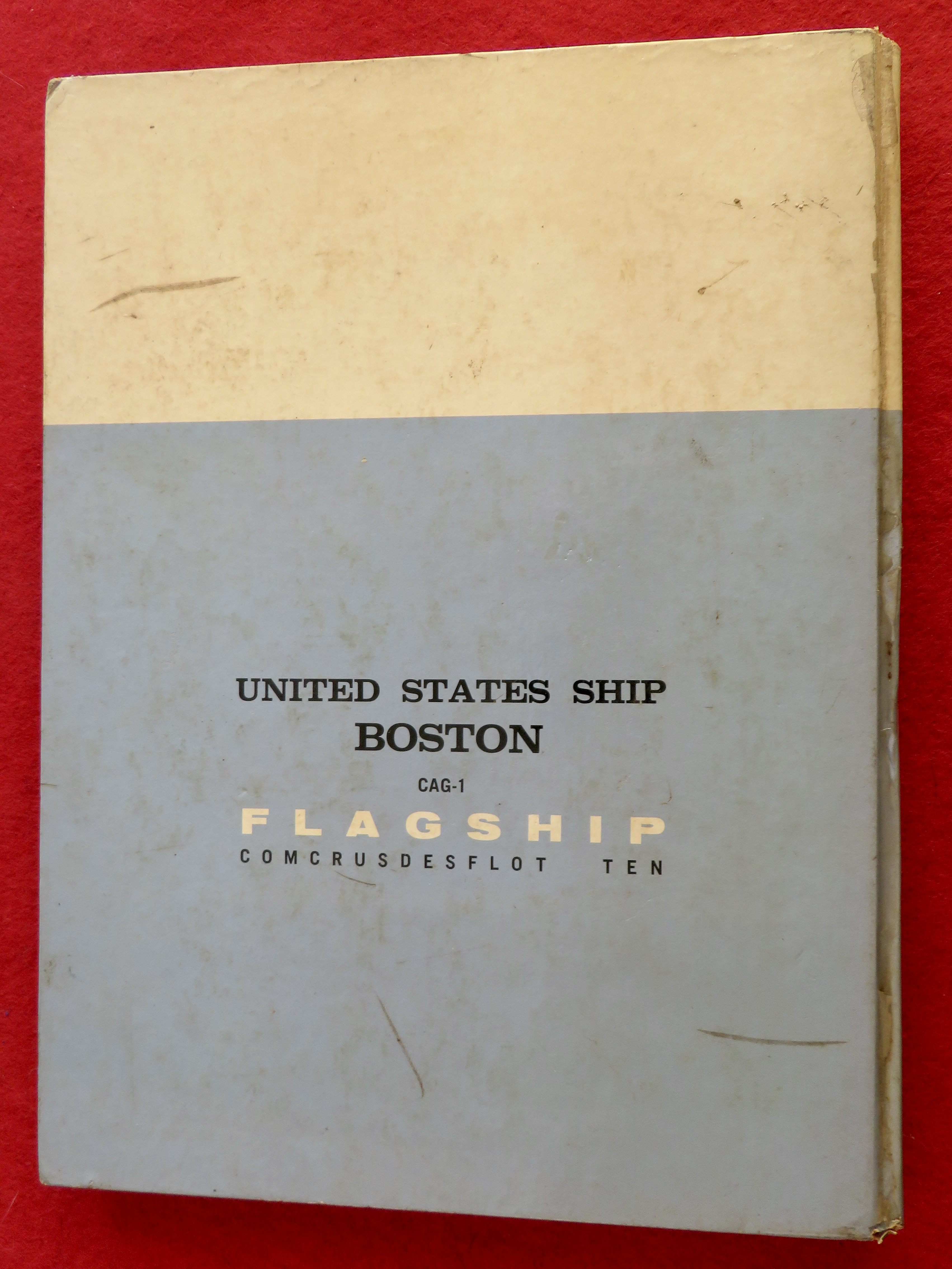 Original 1962/63 US Ship Boston CAG-1 Military Yearbook