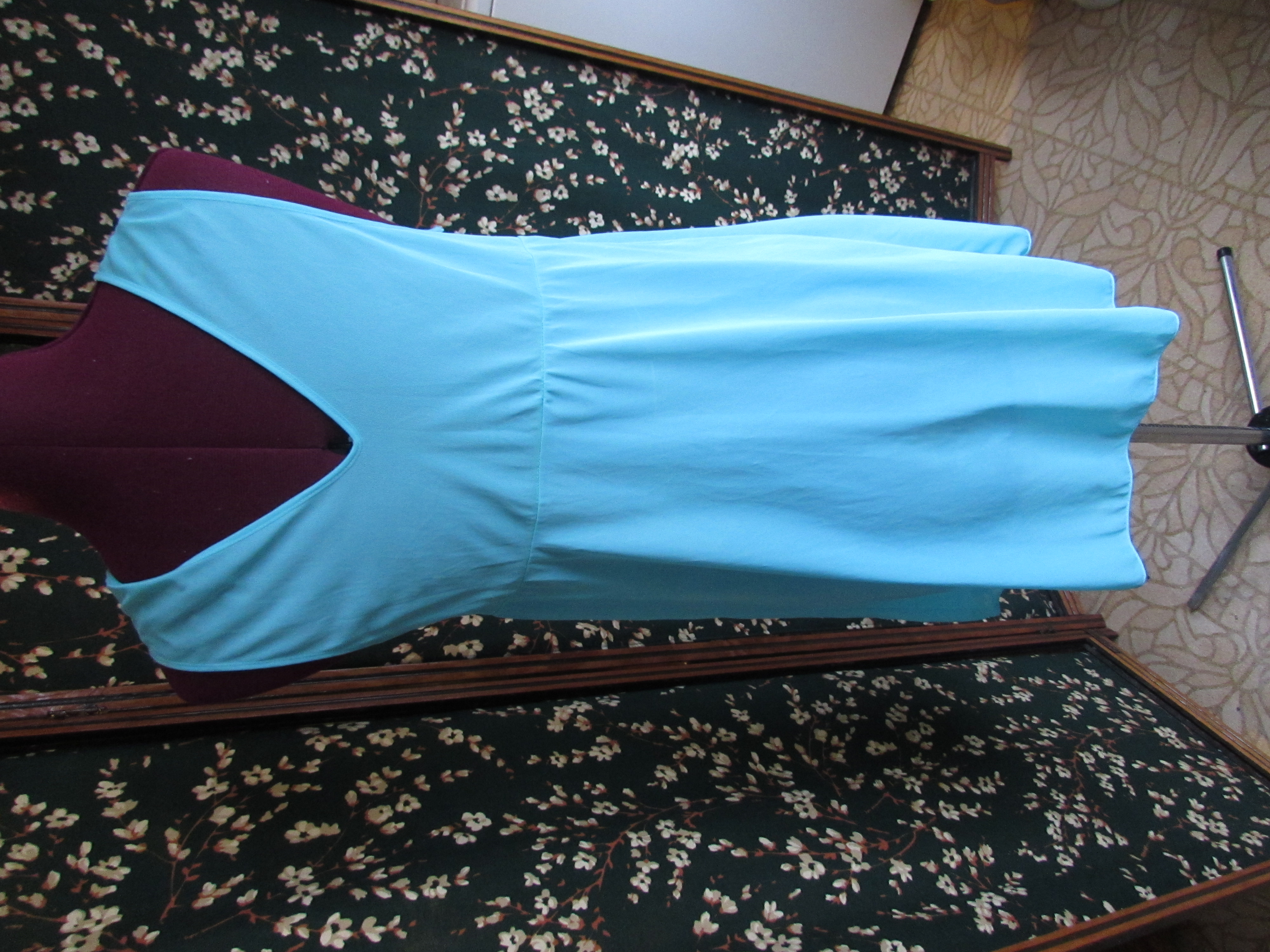 Vintage Nans Flower Nylon Nightgown size Medium