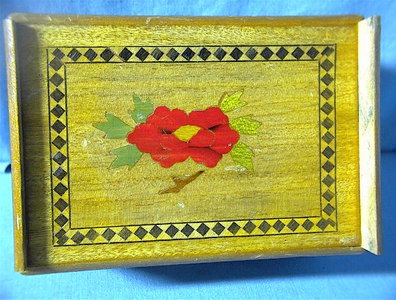 Oriental Wooden 3 Step Puzzle Box