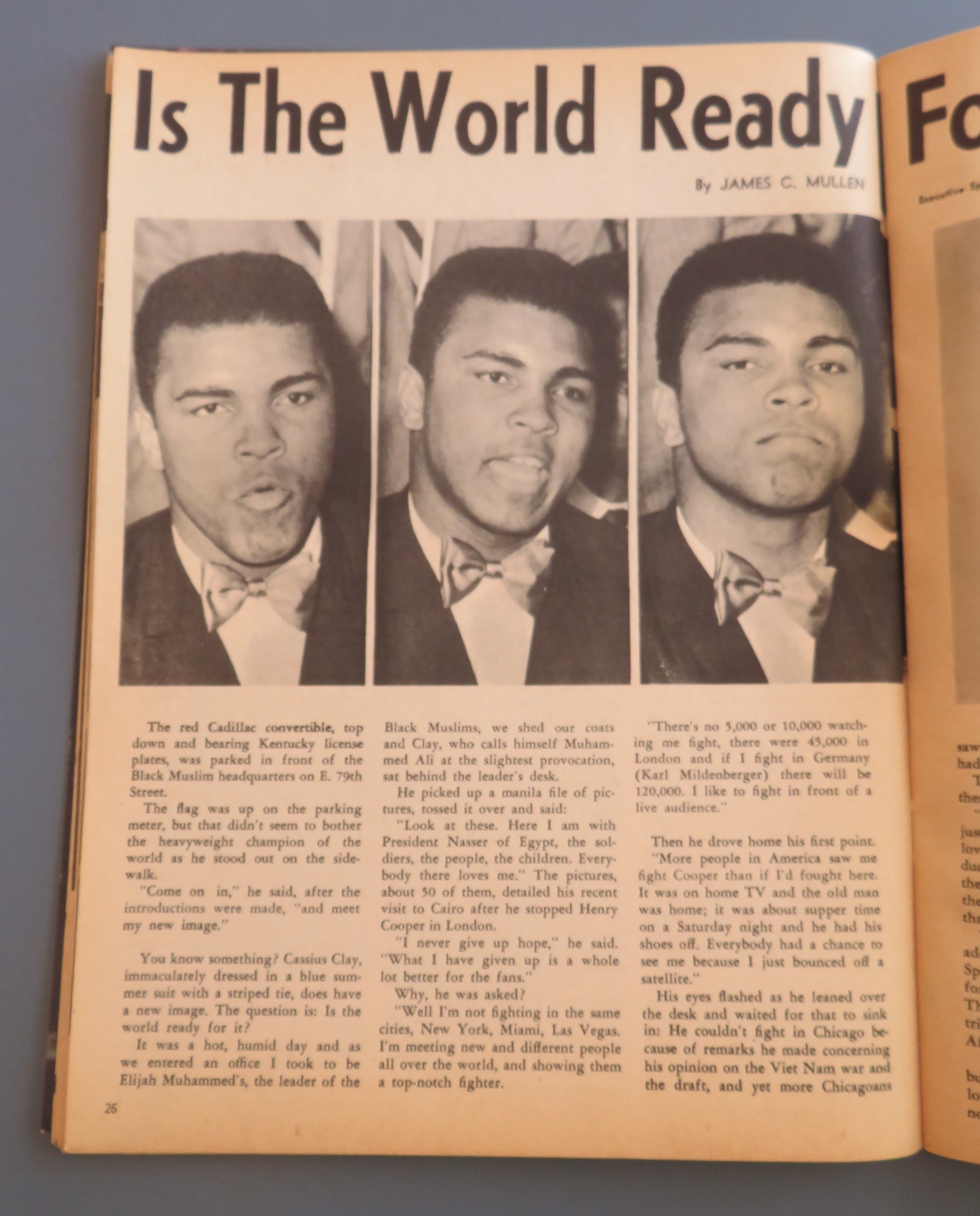 Boxing llustrated Wrestling New Magazine September 1966