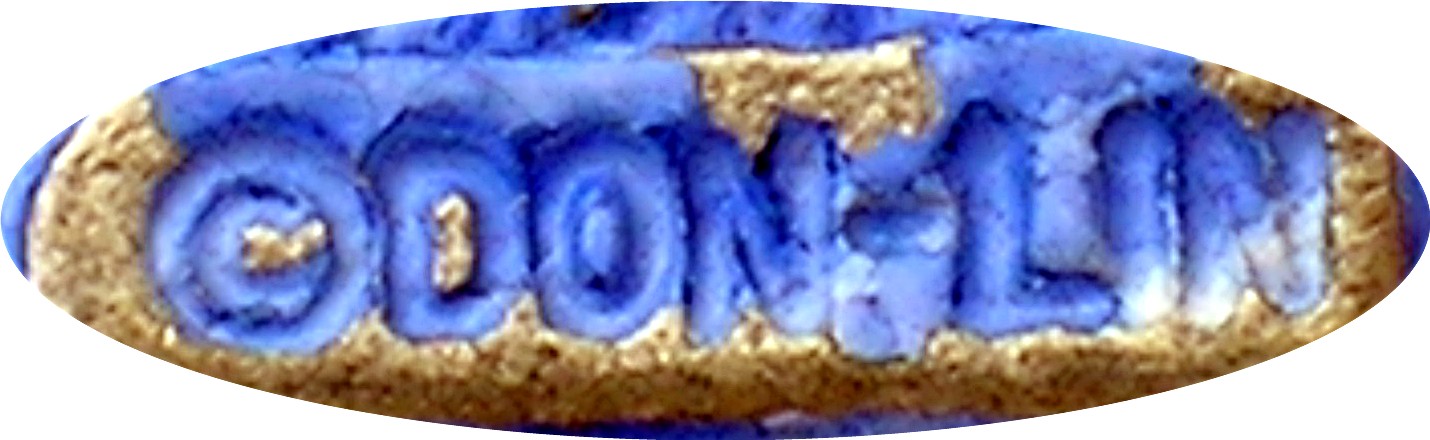 Signed DON LM Denhim Look Earrings . . . .