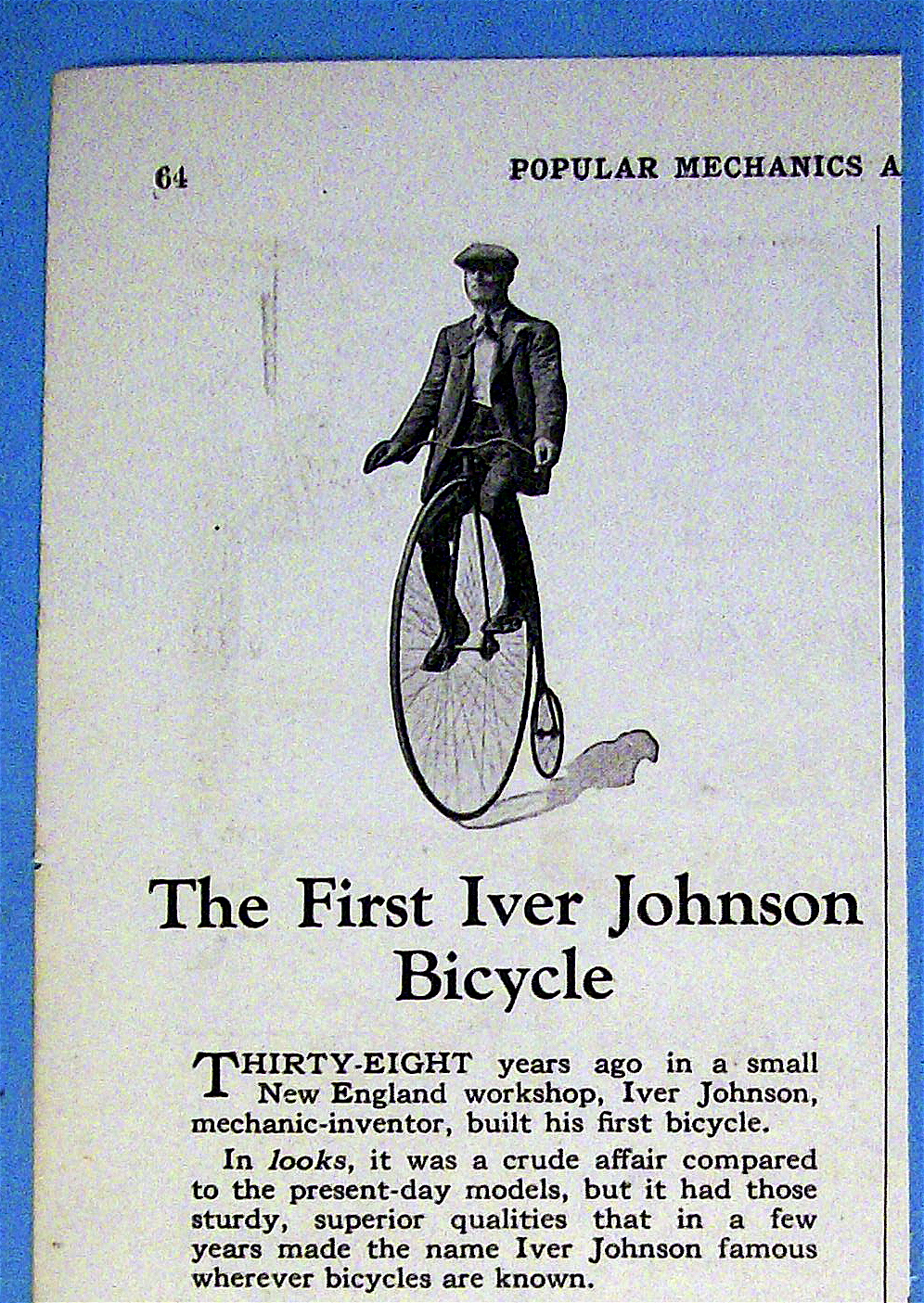 1924 Iver Johnson Bicycle w/ First Iver Johnson Bicycle
