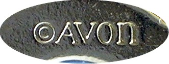 Avon Goldtone & Citrine, Pink, Blue Glass Stone Brooch