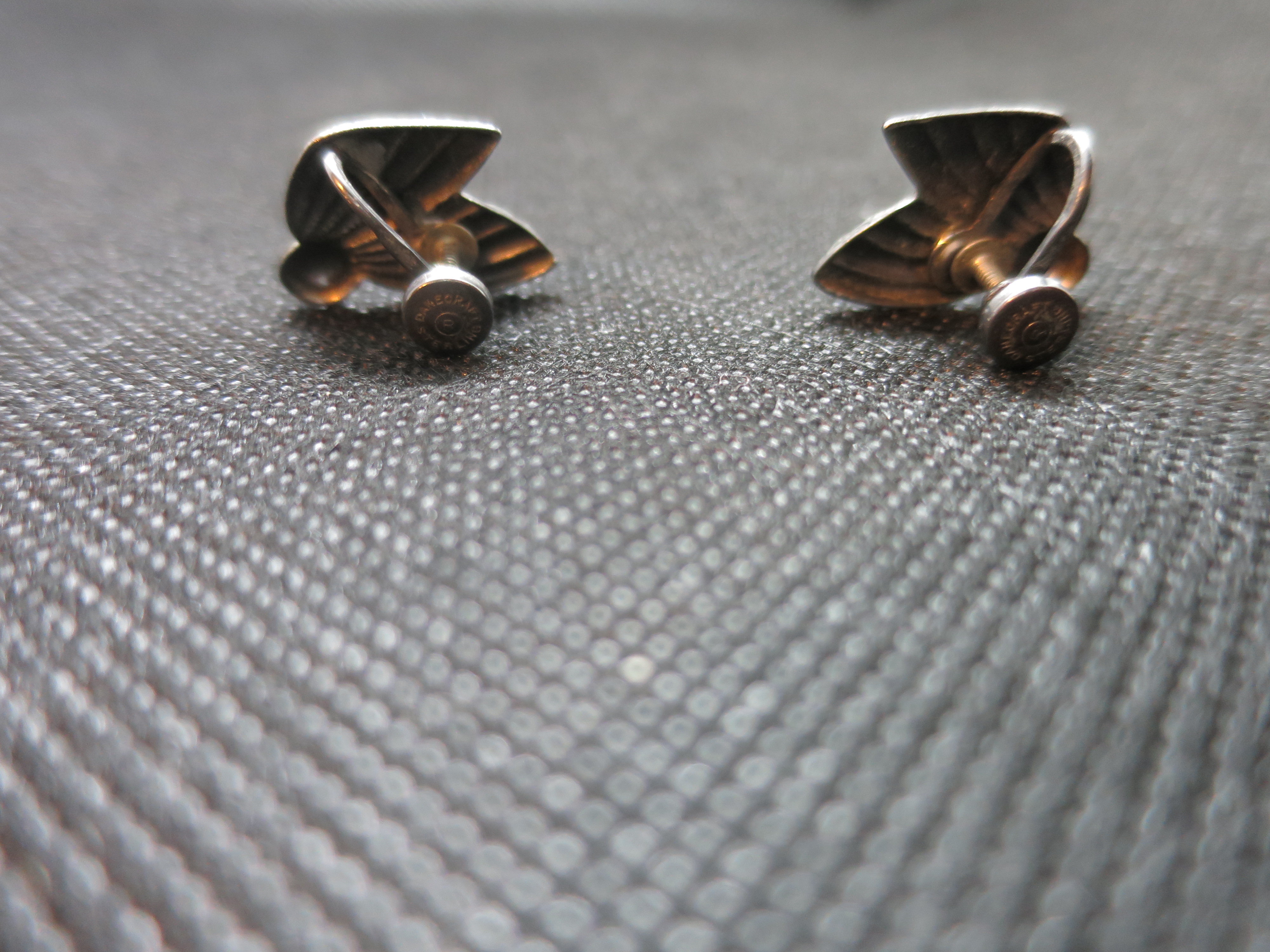 Danecraft Sterling Earrings Screw Back boxed