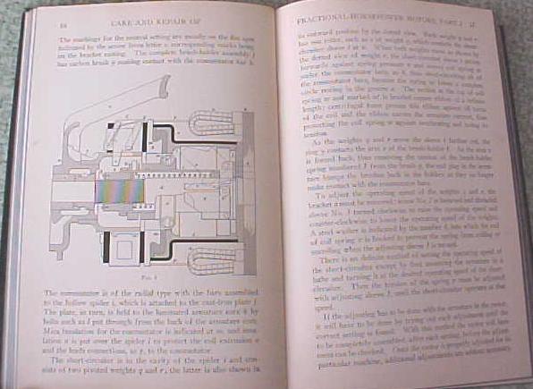 Fractional Horsepower Motors 1937 Care and Repair