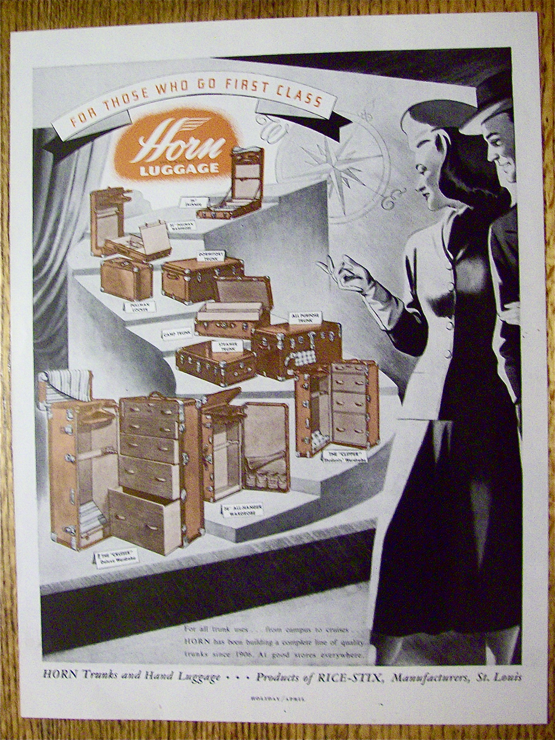 1948 Horn Luggage With Trunks And Luggage