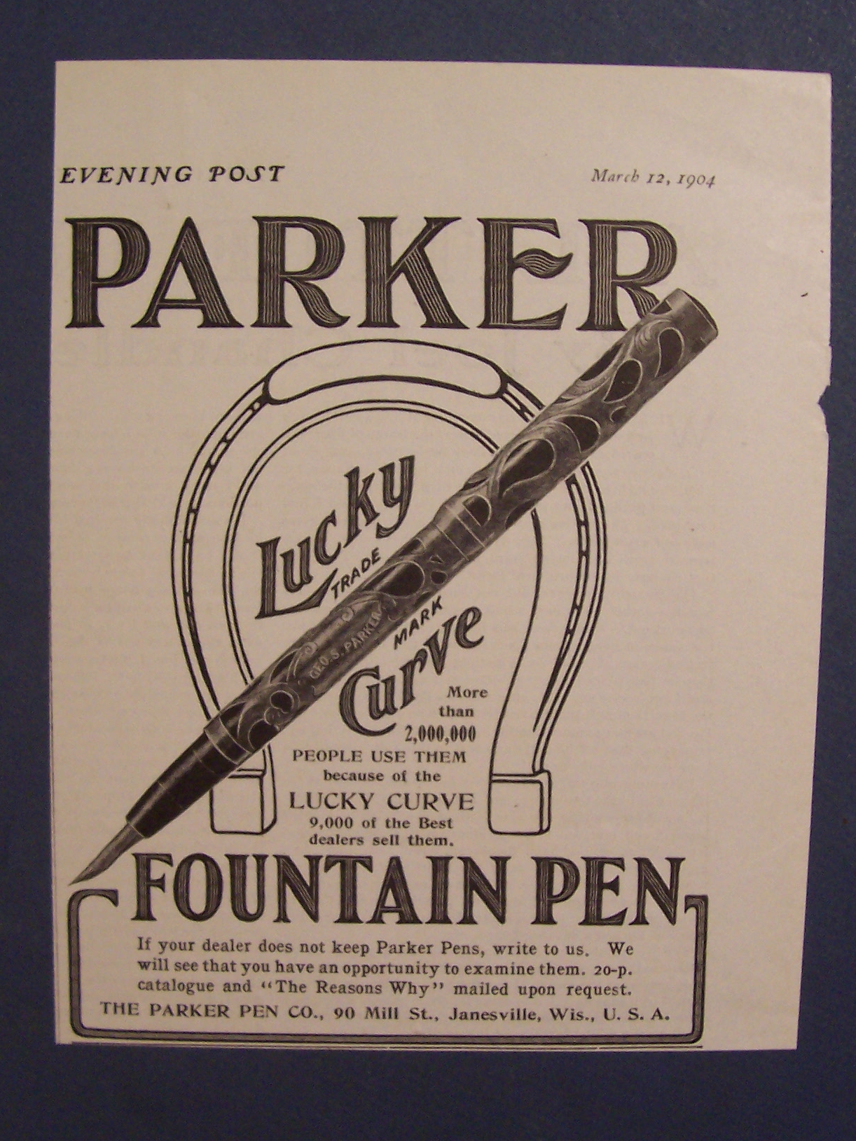 1904 Parker Fountain Pen