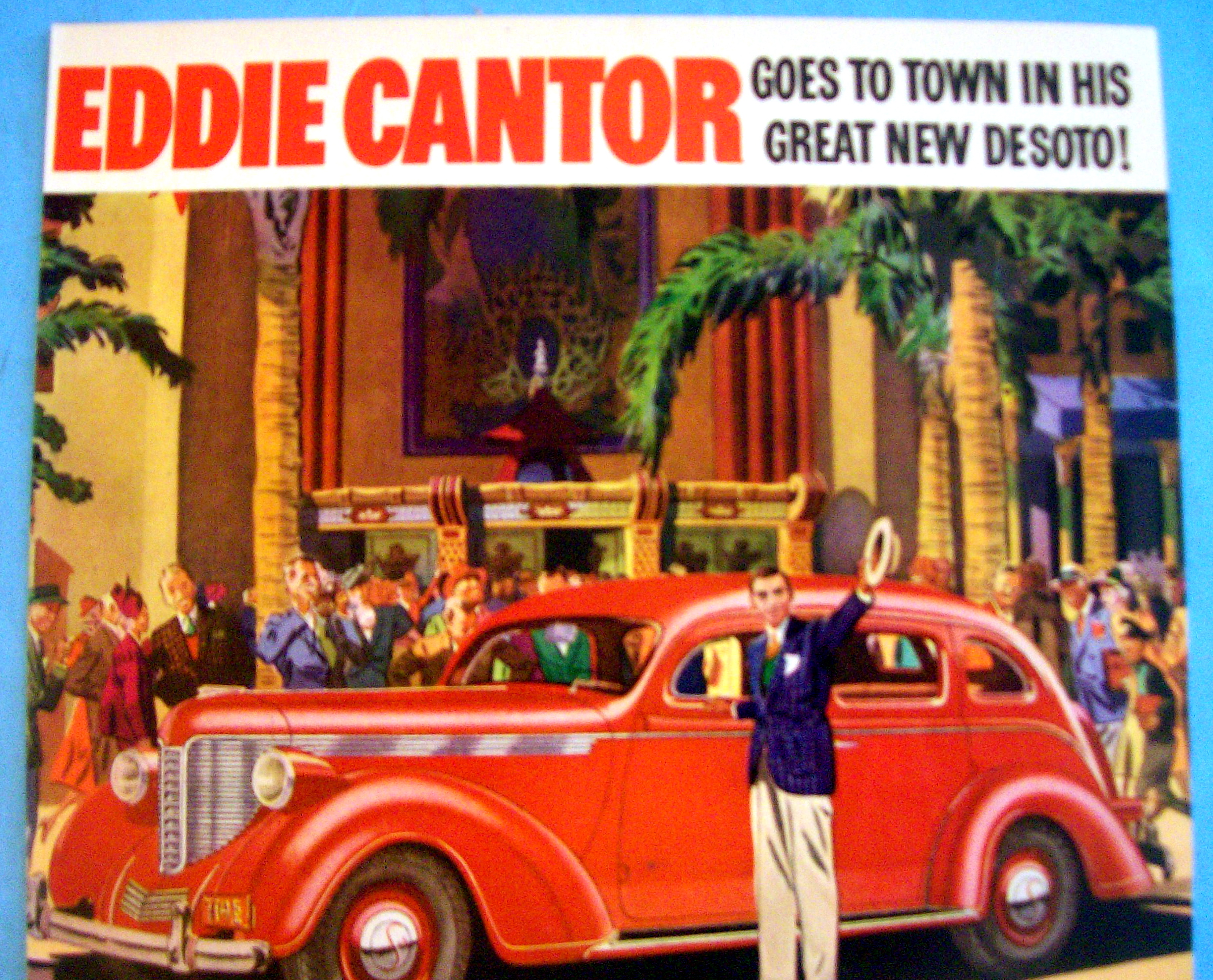 1938 De Soto with Actor Eddie Cantor