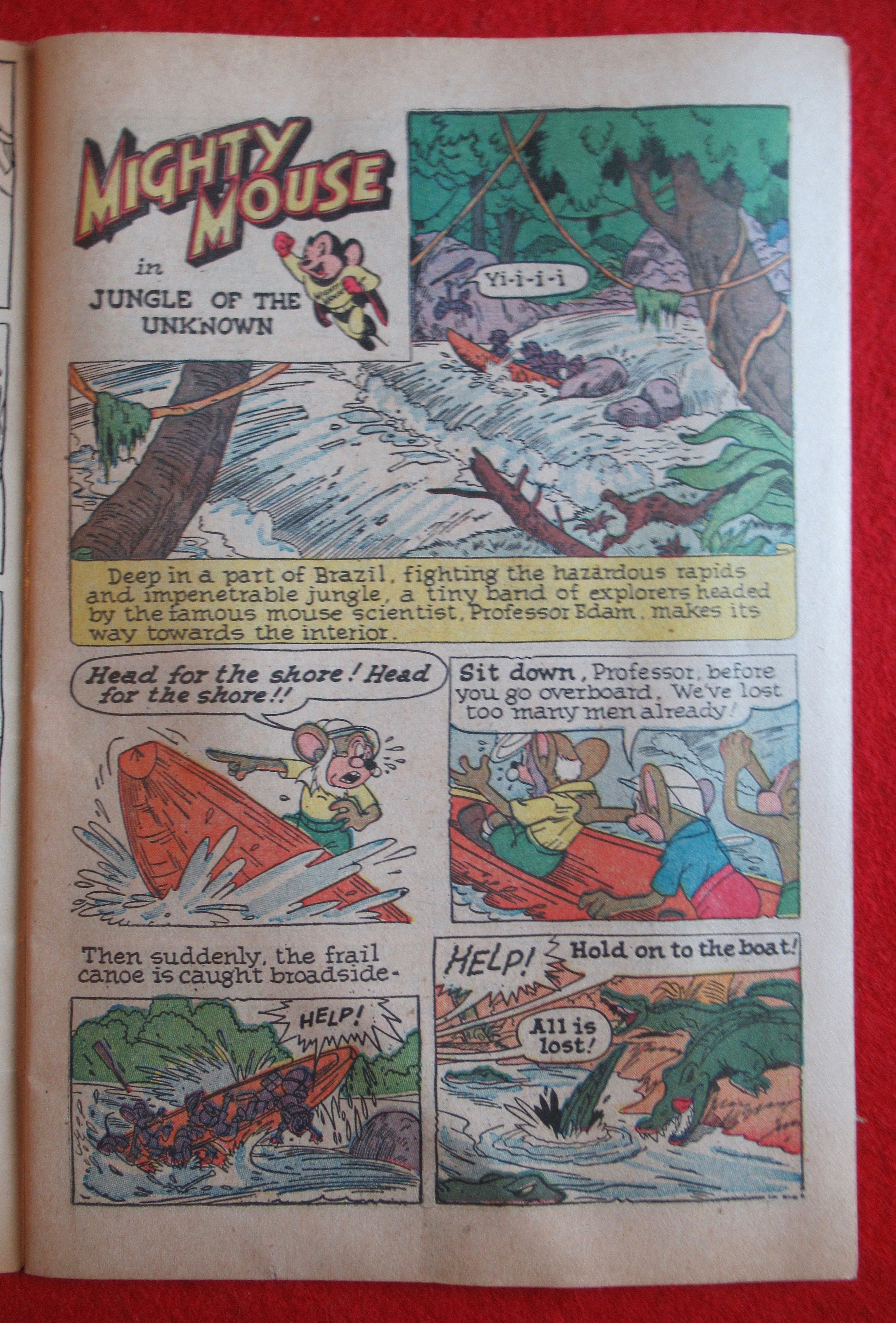 Mighty Mouse Comics March 1956 Jungle Of The Unknown