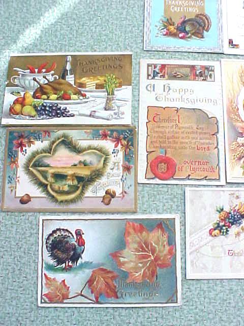 Postcard Lot Thanksgiving Tuck Gibson Winsch Goldie