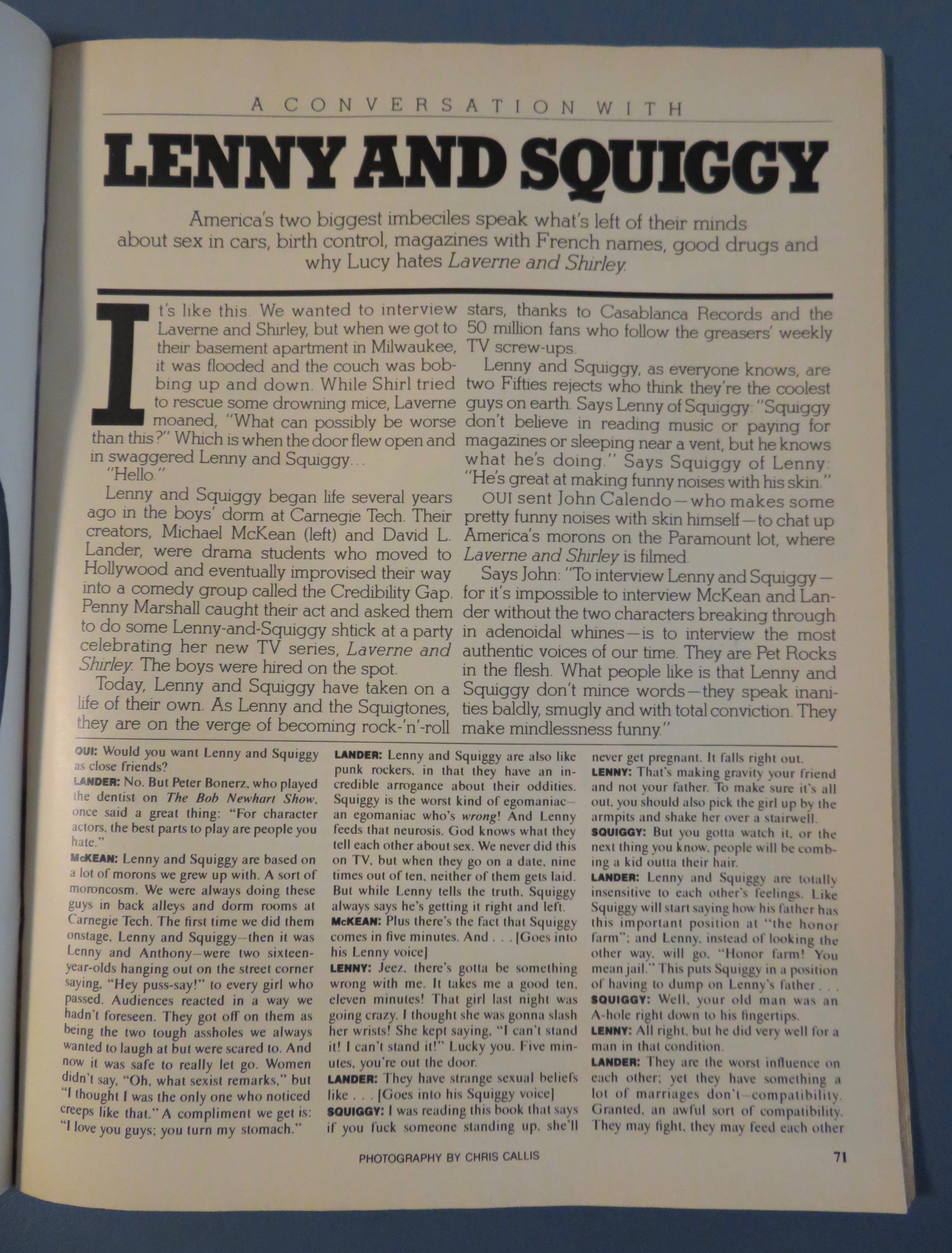 Oui Magazine October 1979 Abby