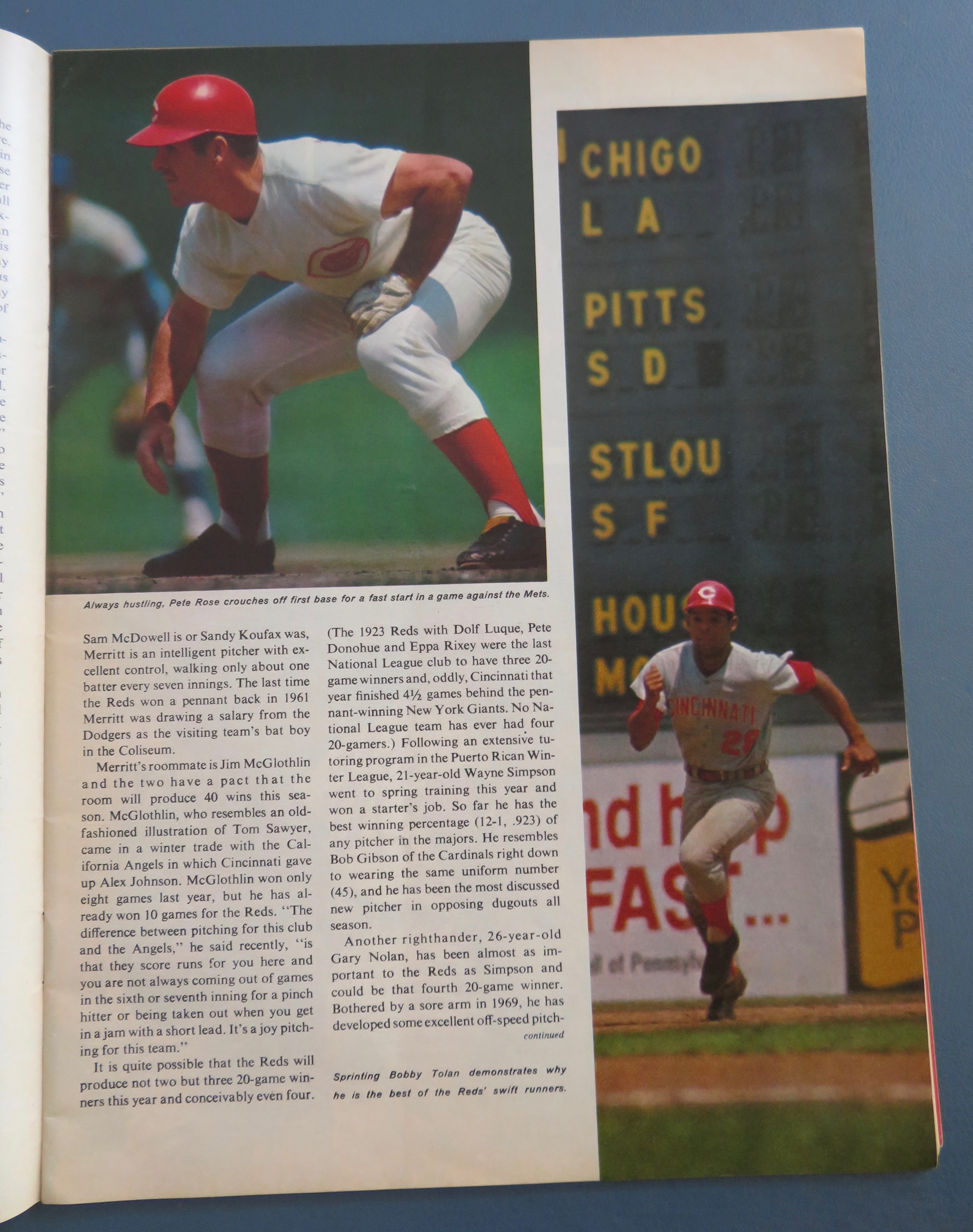 Sports Illustrated Magazine July 13, 1970 Johnny Bench