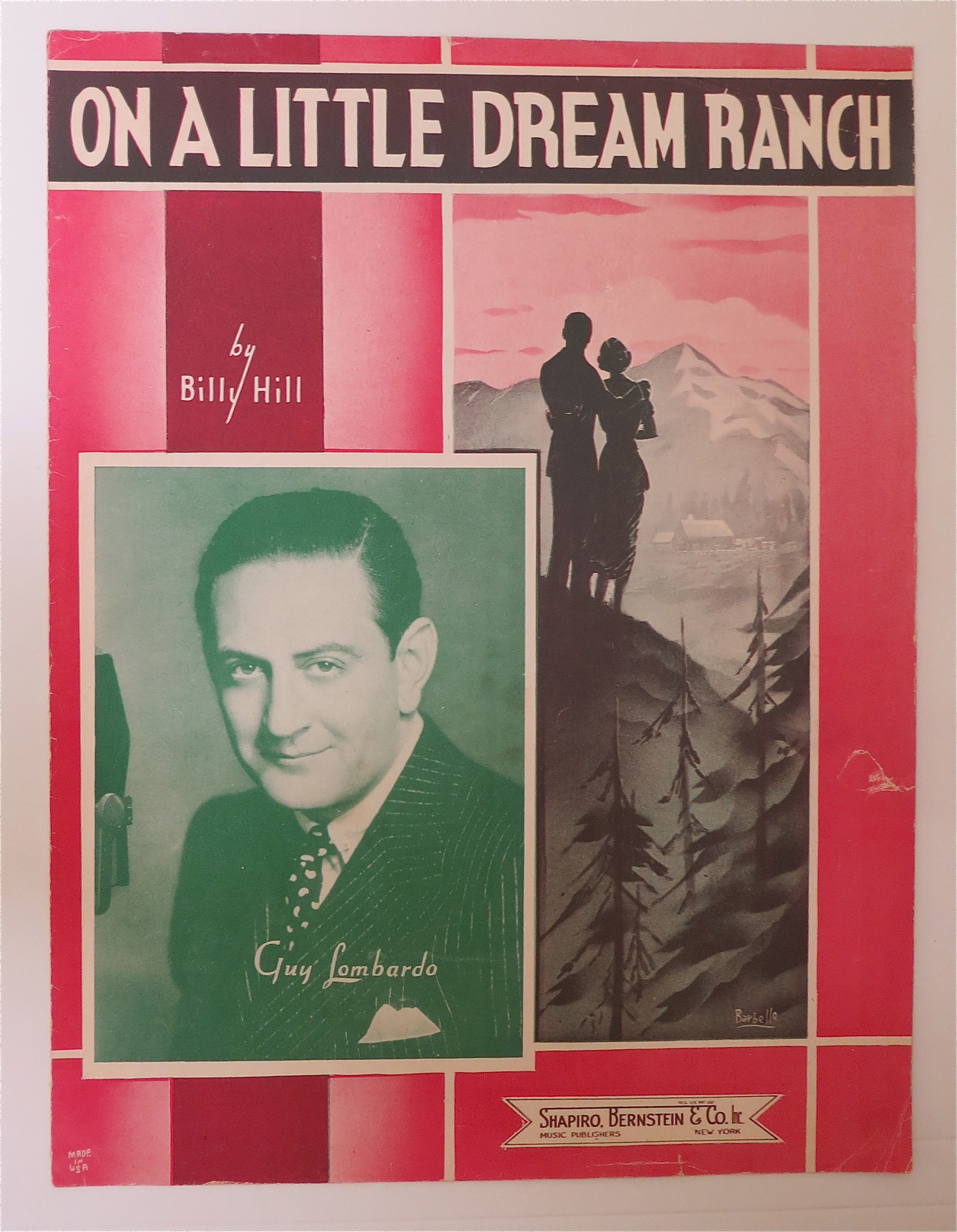 Sheet Music For 1937 On A Little Dream Ranch