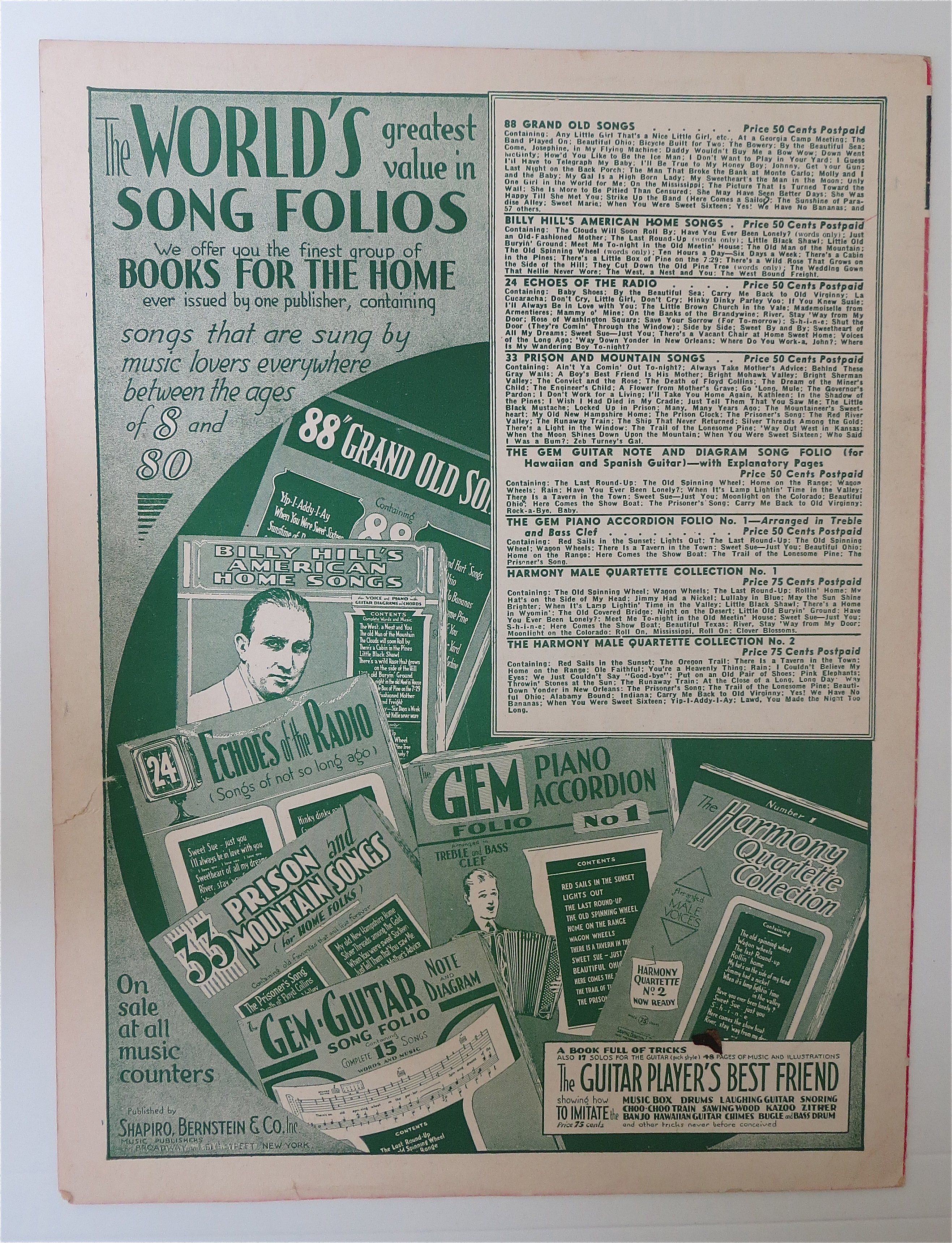 Sheet Music For 1937 On A Little Dream Ranch