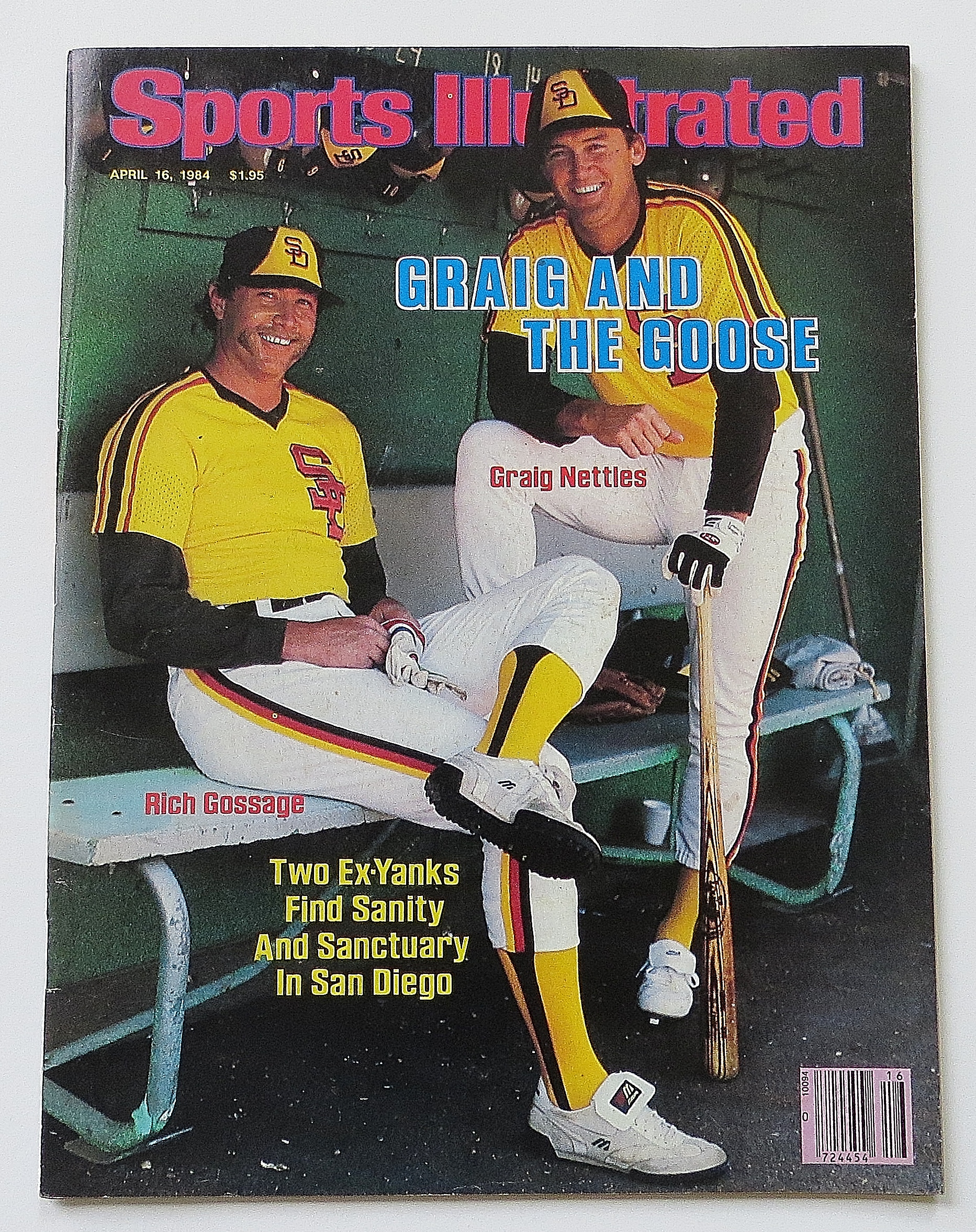 Sports Illustrated April 16, 1984 Gossage & Nettles