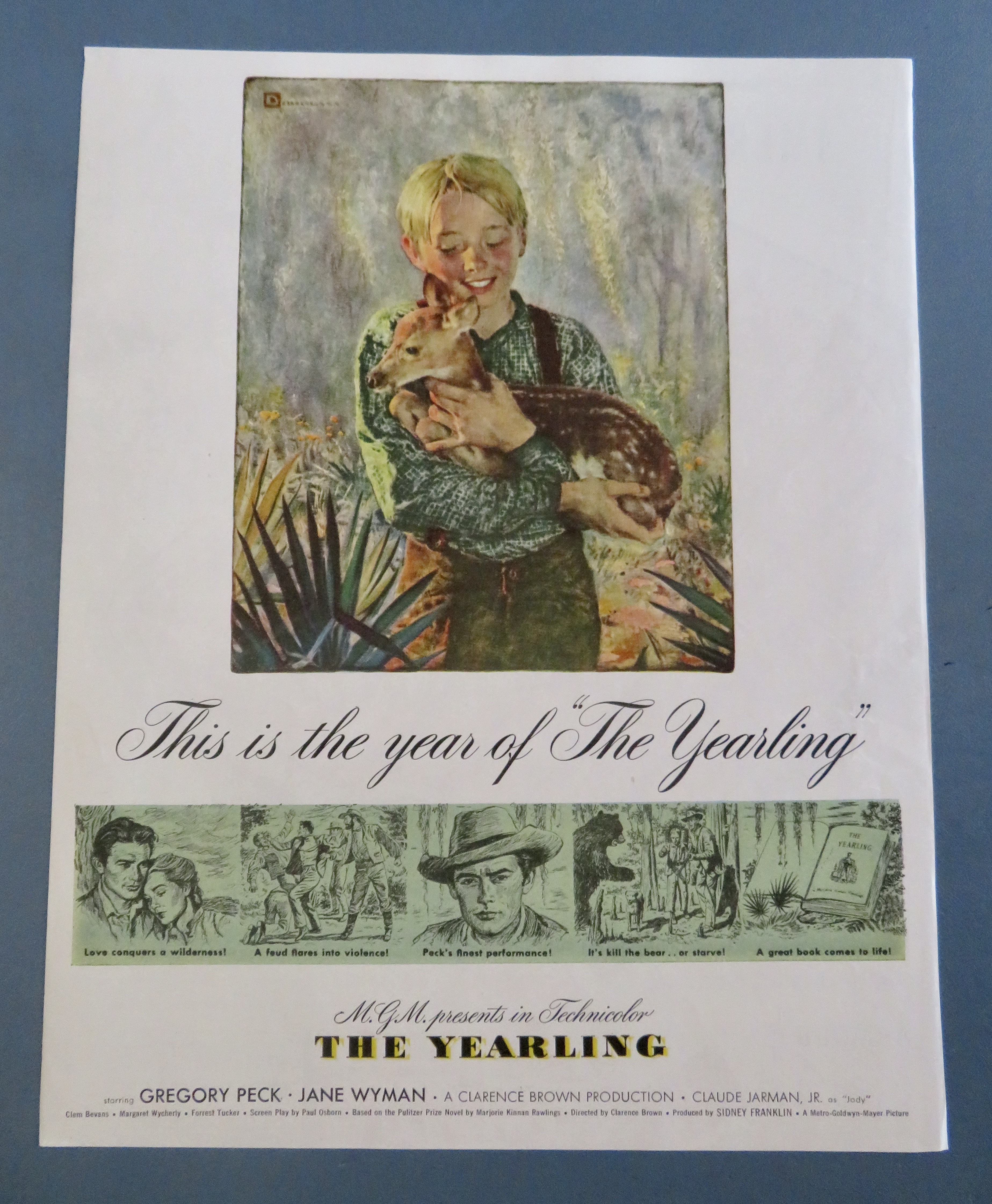 1946 The Yearling with Gregory Peck