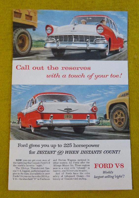 1956 Ford Automobile with the World's Largest Selling Eight