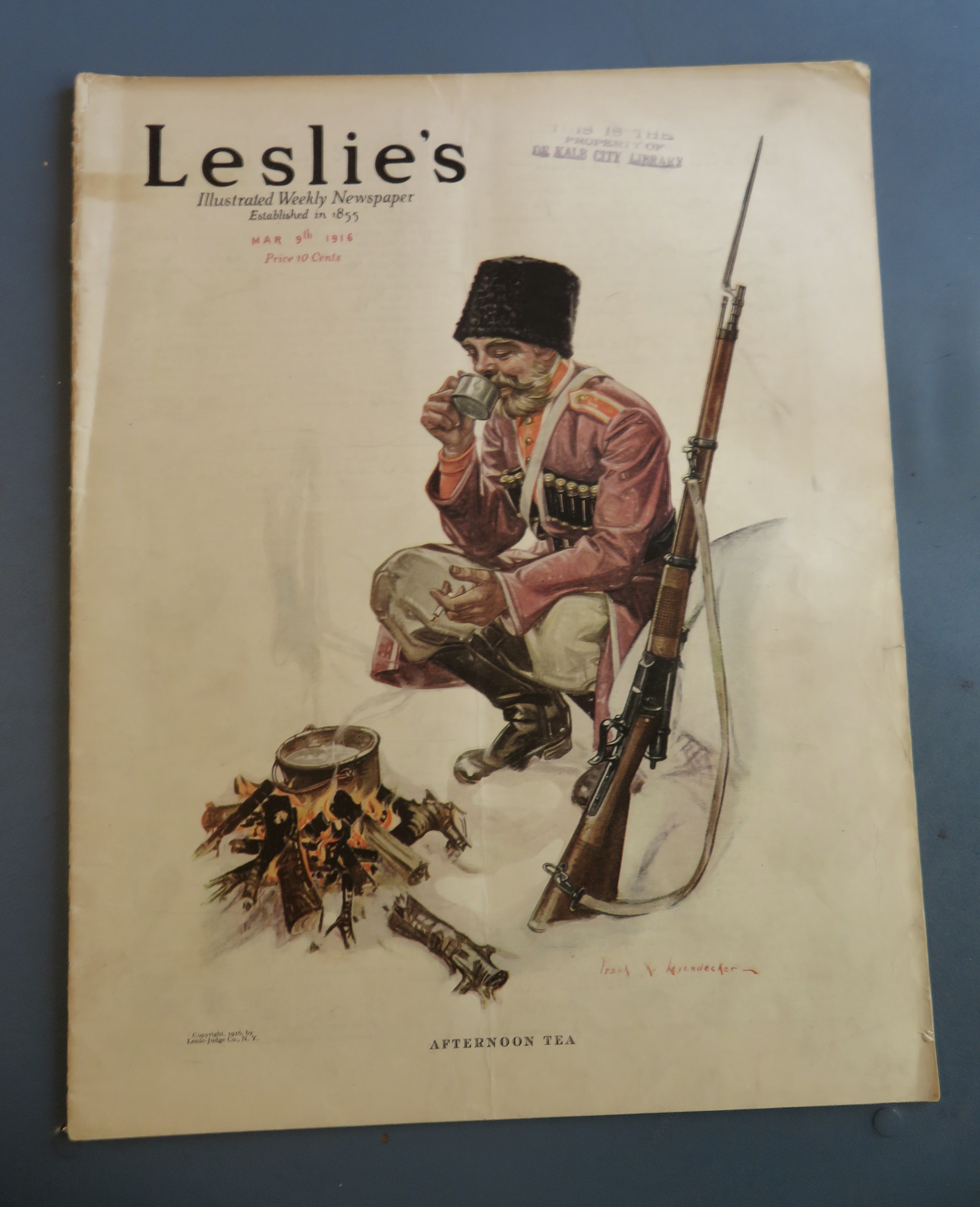 Leslie's Magazine March 9, 1916 Afternoon Tea