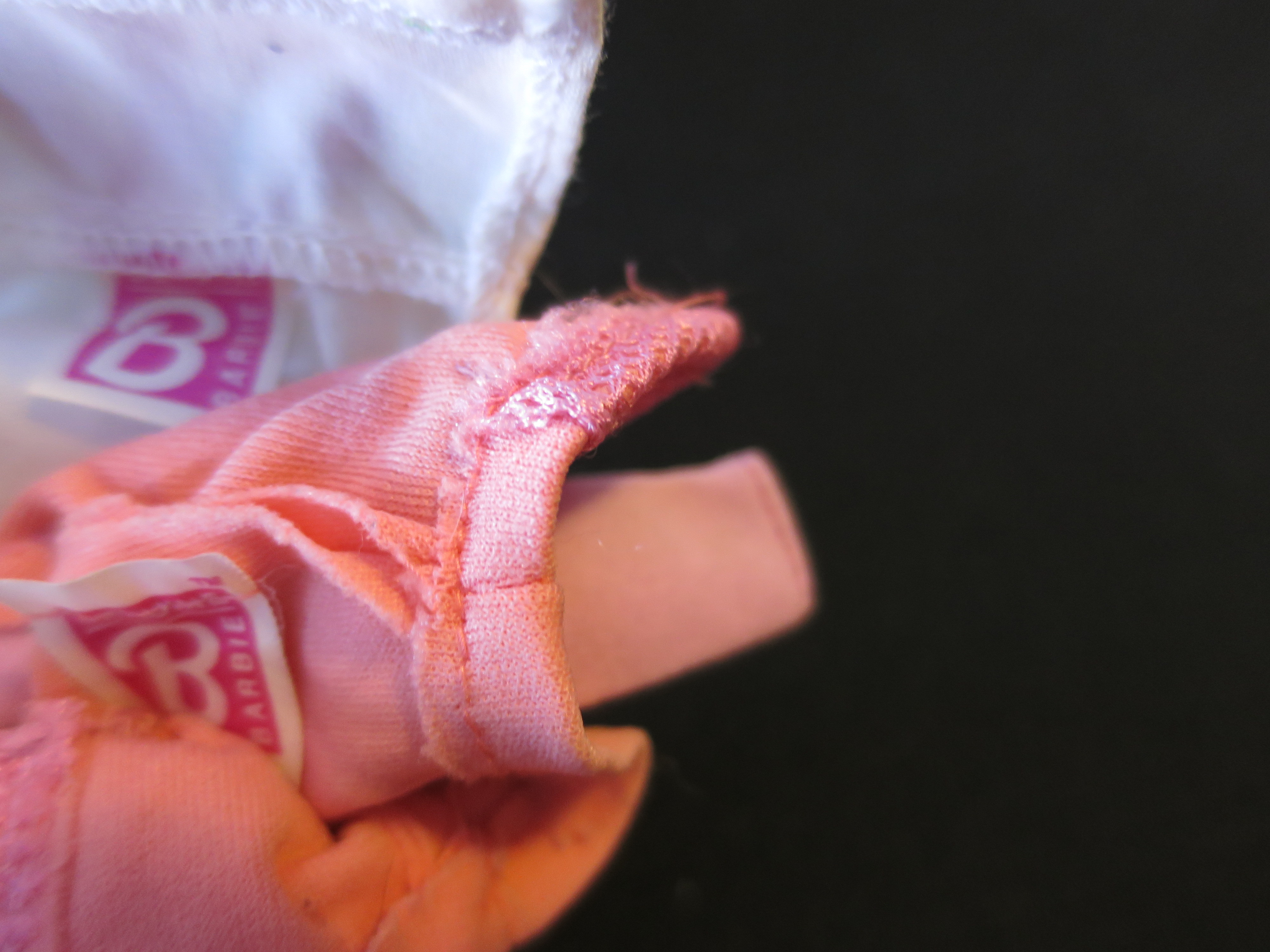 Barbie Accessories White with vest and coat Tagged Pink 1990s