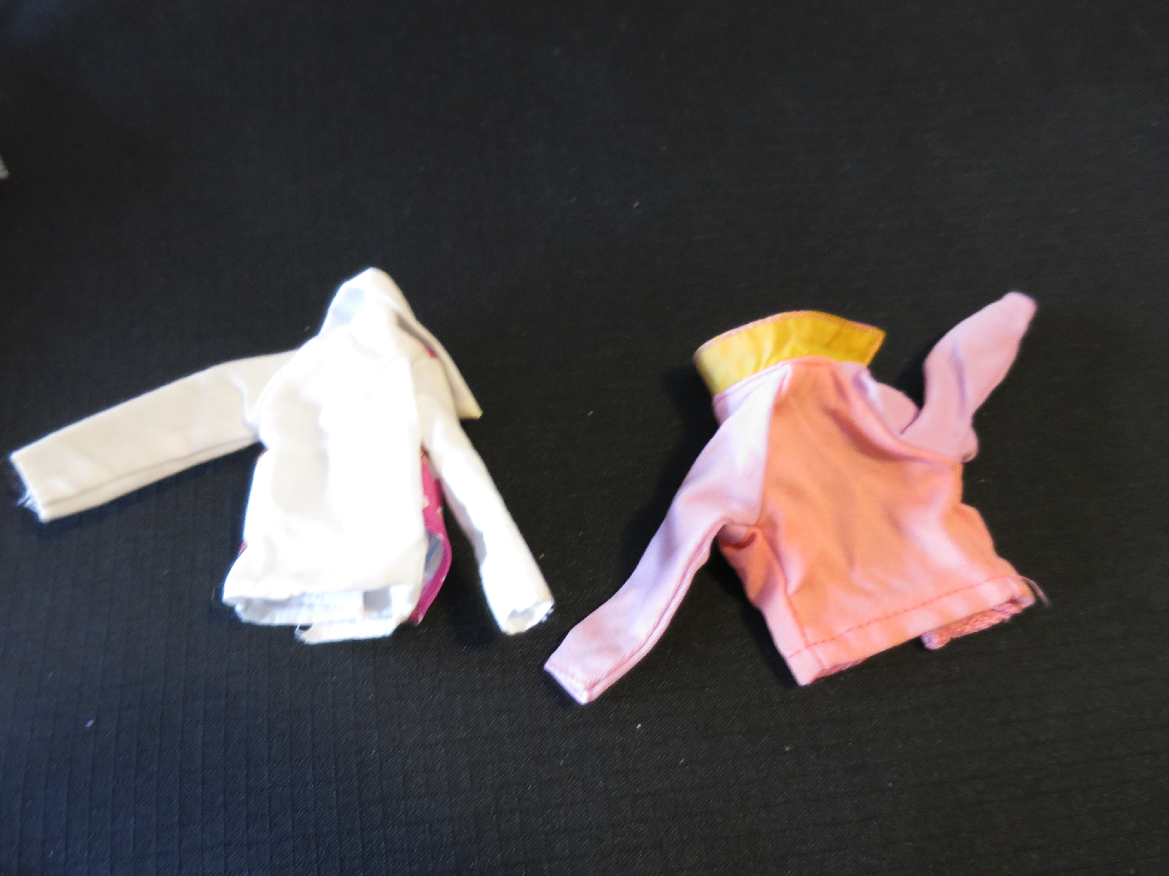 Barbie Accessories White with vest and coat Tagged Pink 1990s