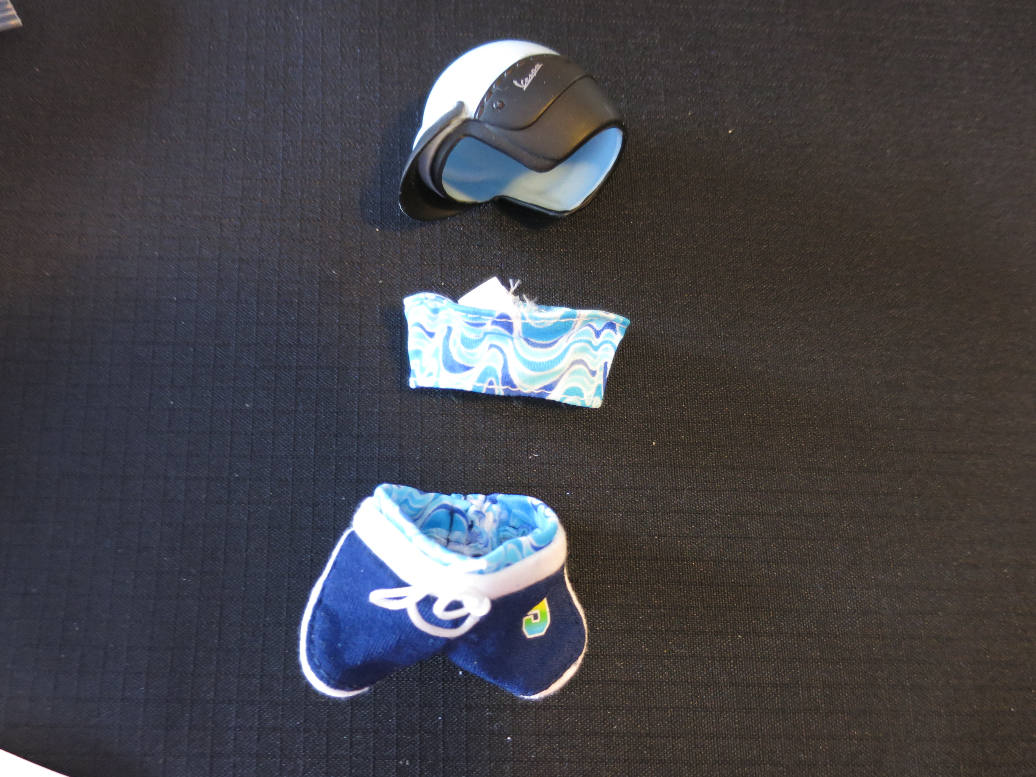Barbie Doll Accessories Helmet Shorts Tube tank top tagged