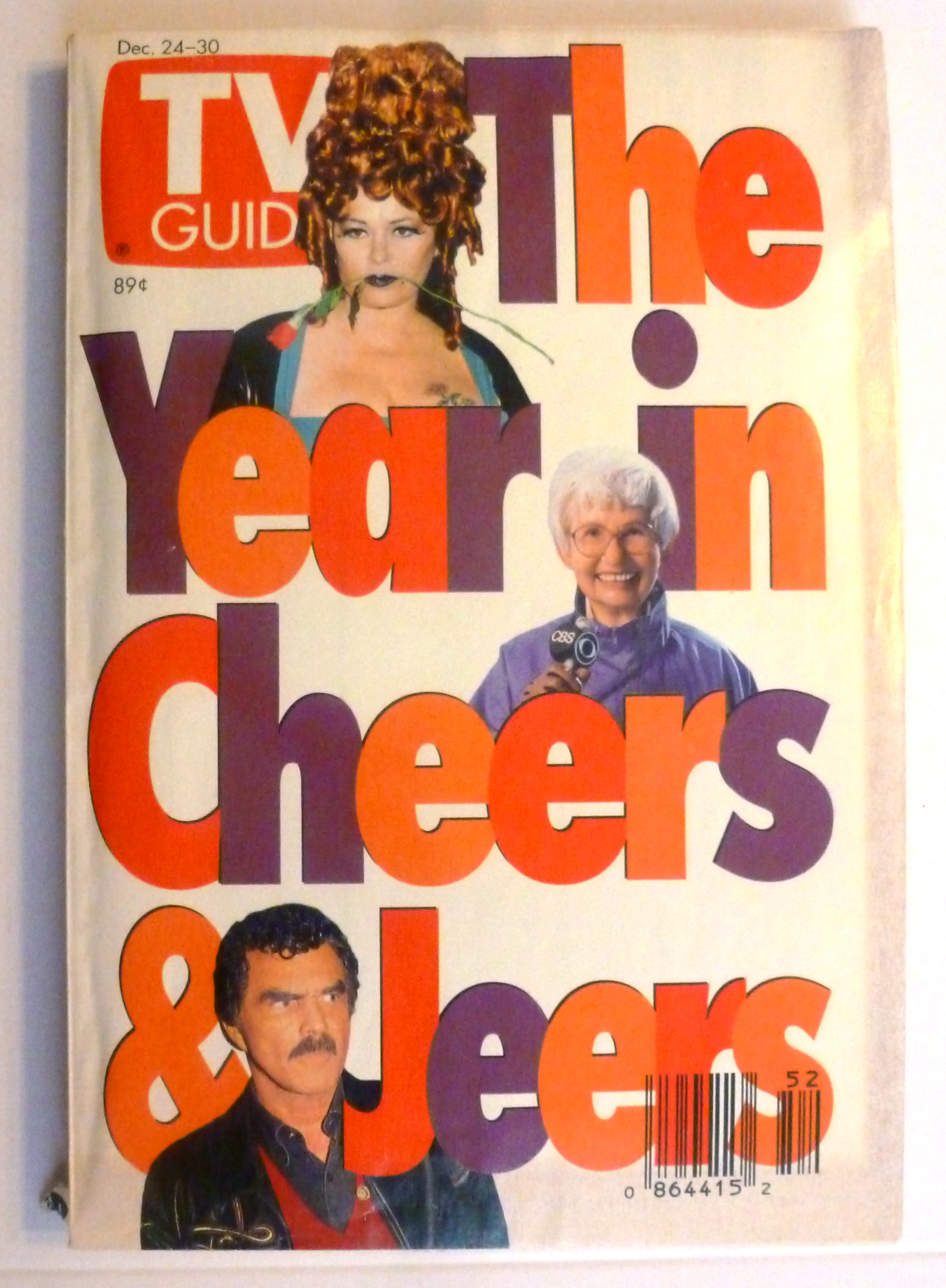 TV Guide-December 24-30, 1994-Year In Cheers & Jeers