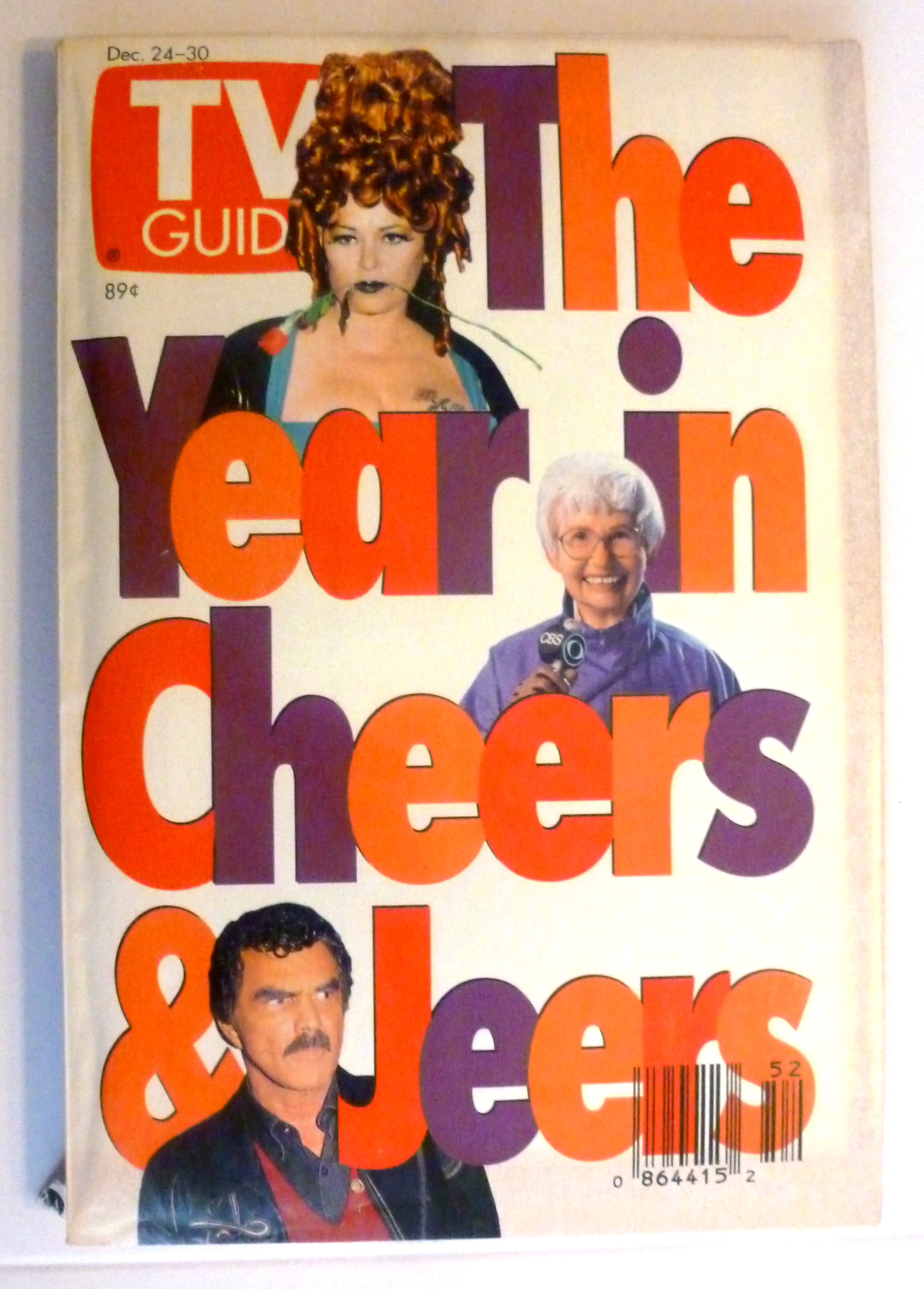 TV Guide-December 24-30, 1994-Year In Cheers & Jeers