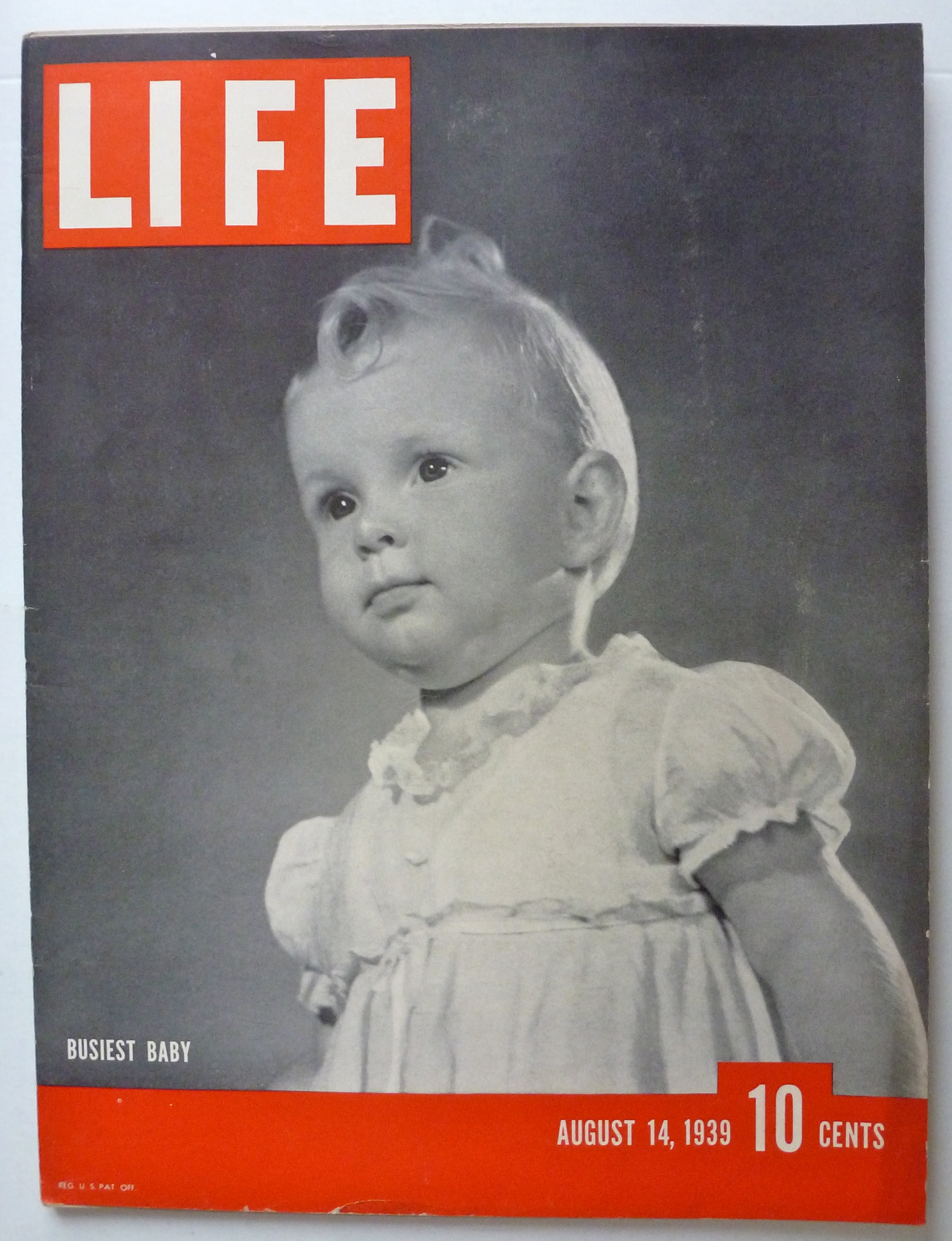 Life Magazine August 14, 1939 Busiest Baby