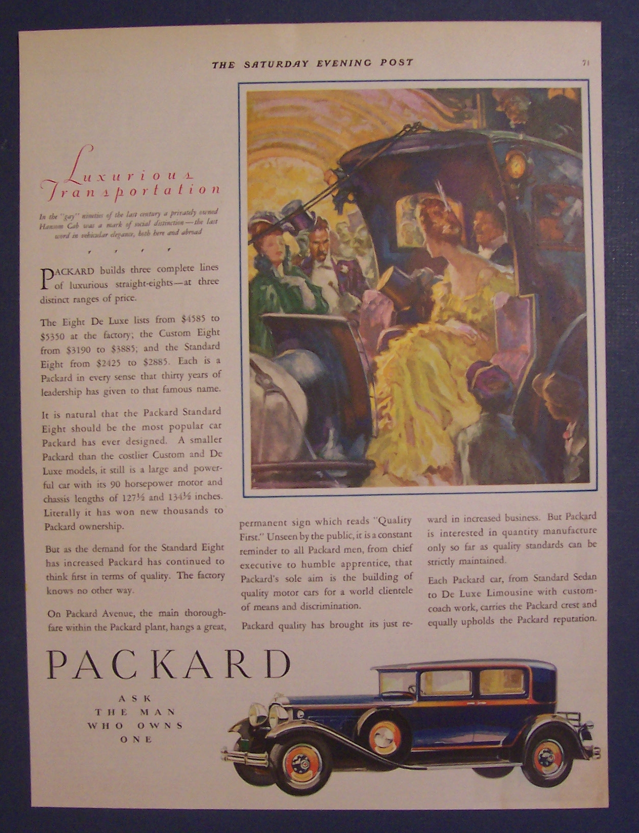 1930 Packard with the Gay Nineties