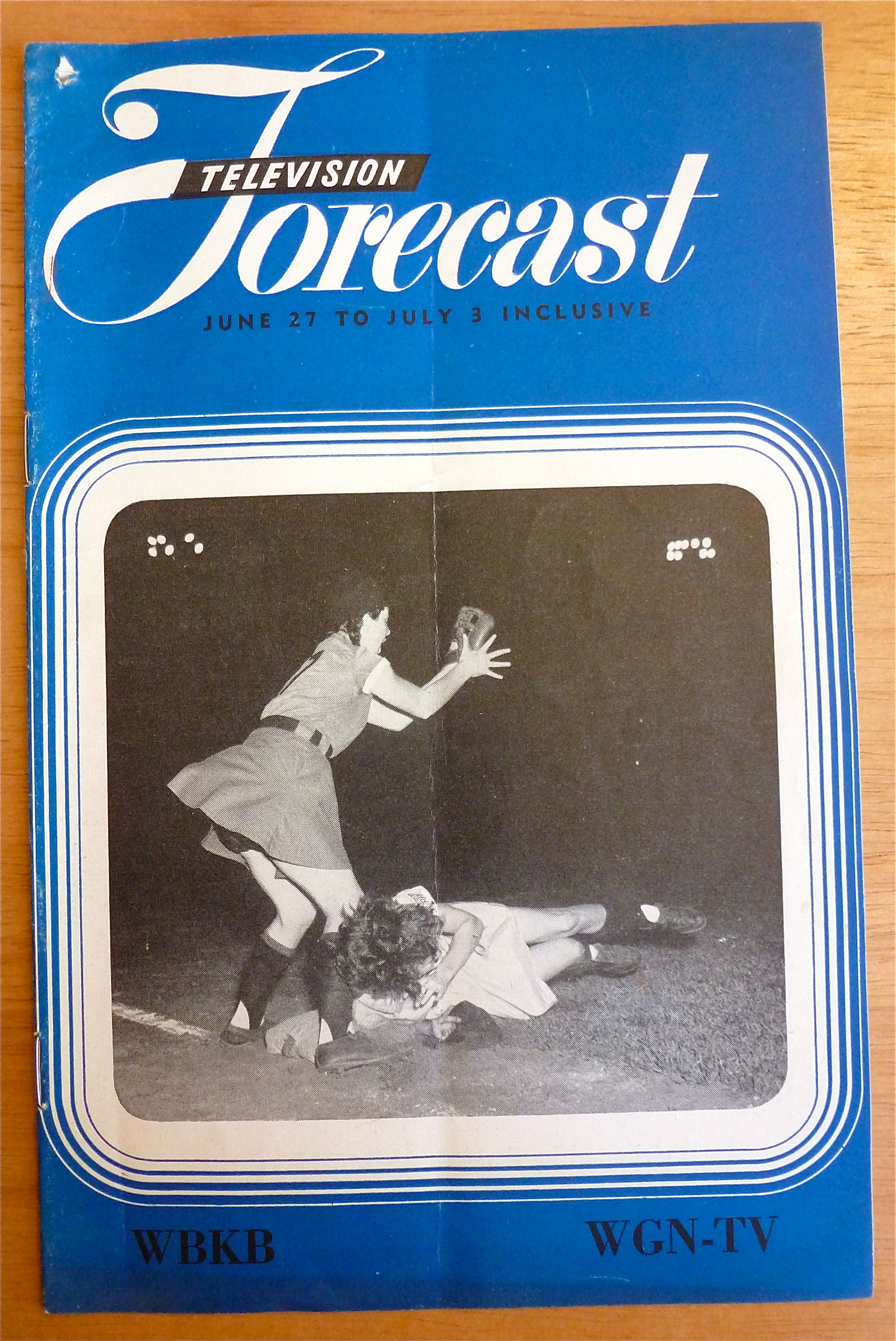 1948 Chicago Television Forecast Vol.1-#8 Girl Baseball