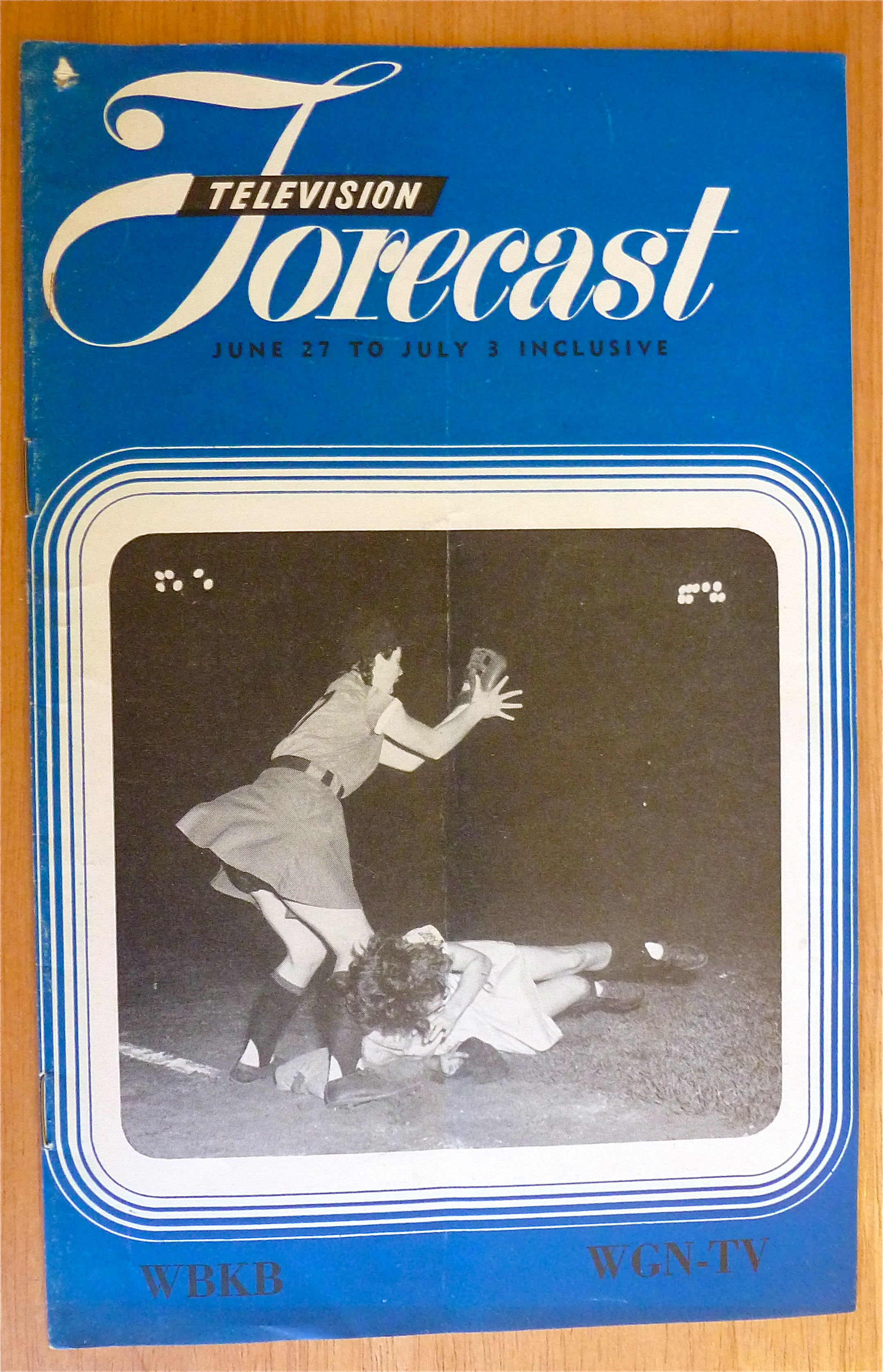 1948 Chicago Television Forecast Vol.1-#8 Girl Baseball