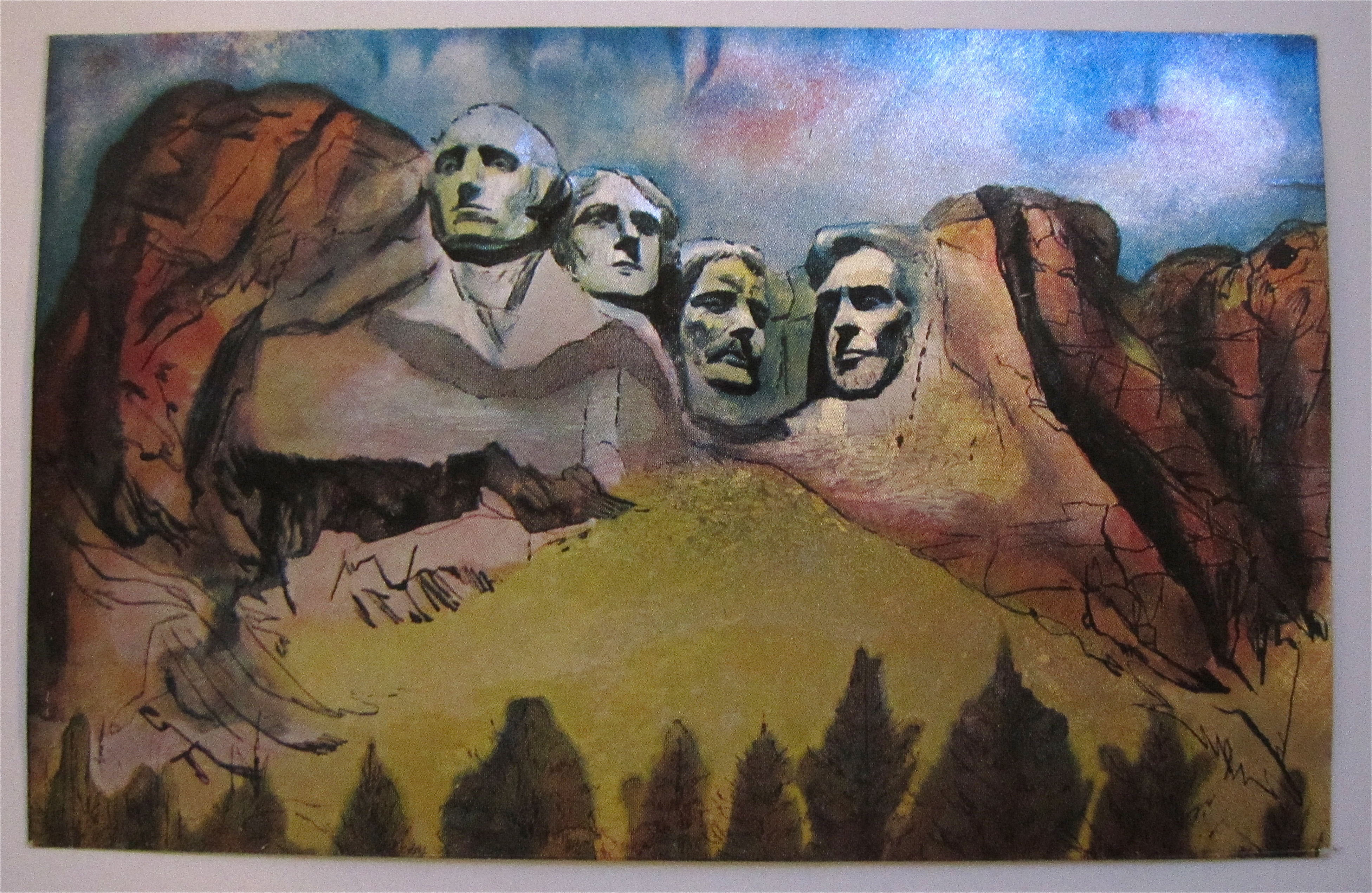 Mount Rushmore, Black Hills, South Dakota Postcard