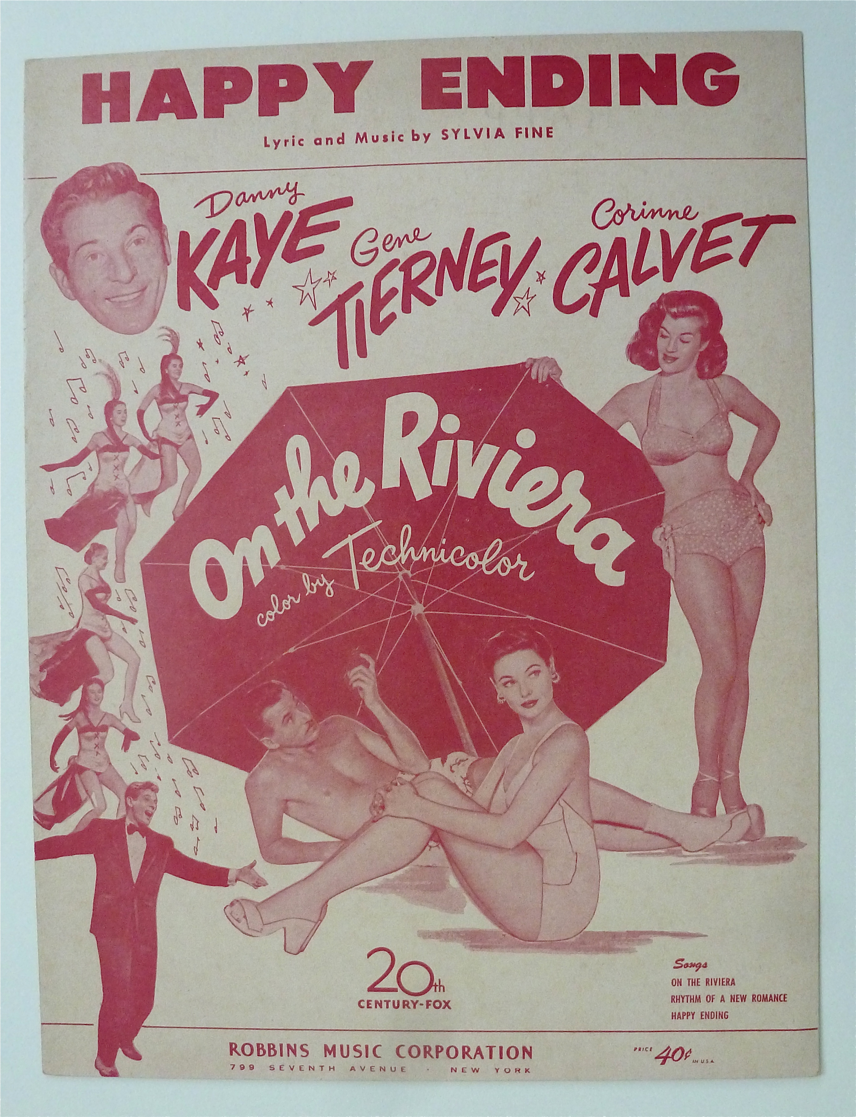 Sheet Music For 1951 Happy Ending