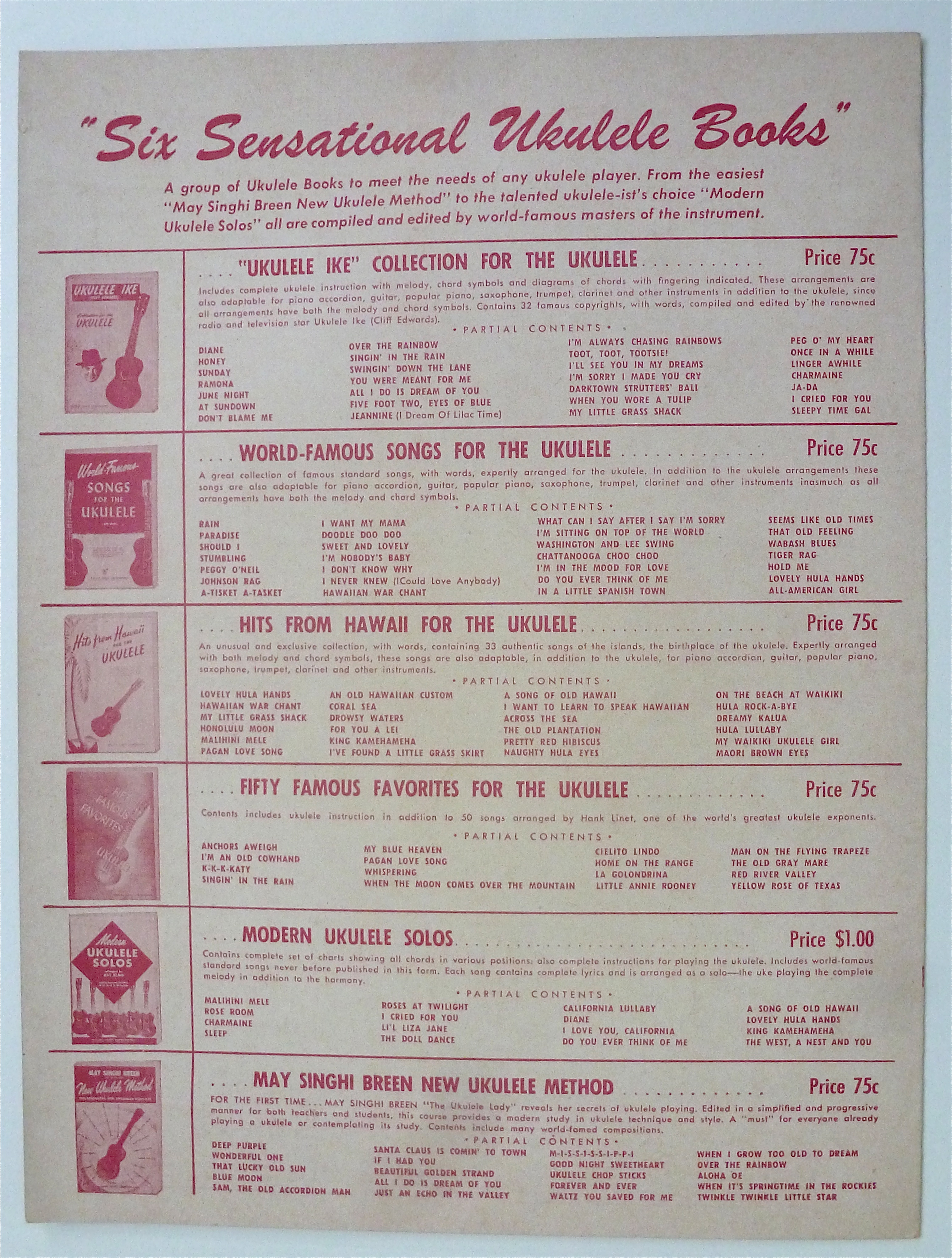 Sheet Music For 1951 Happy Ending