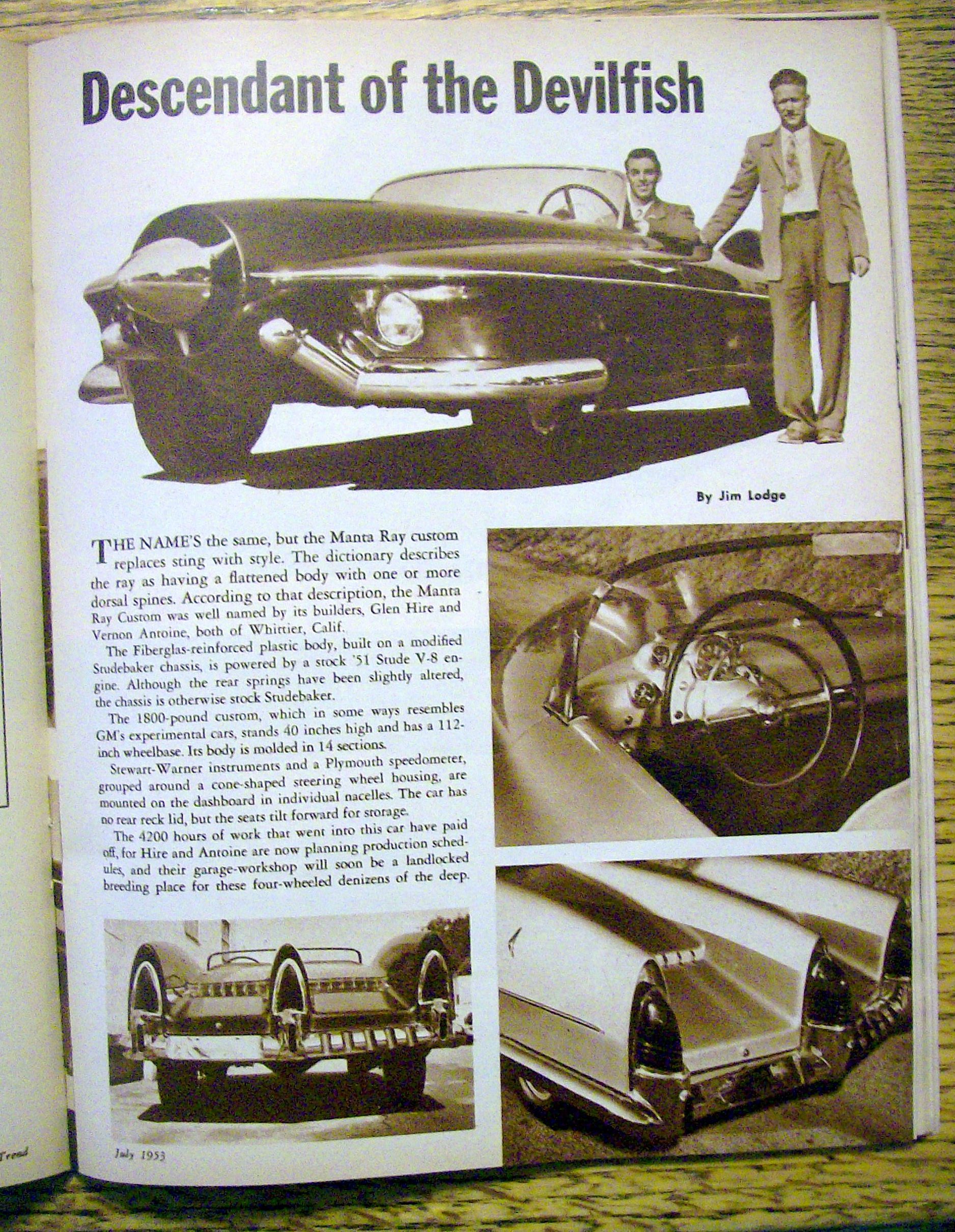 Motor Trend Magazine July 1953 Haunted Cars