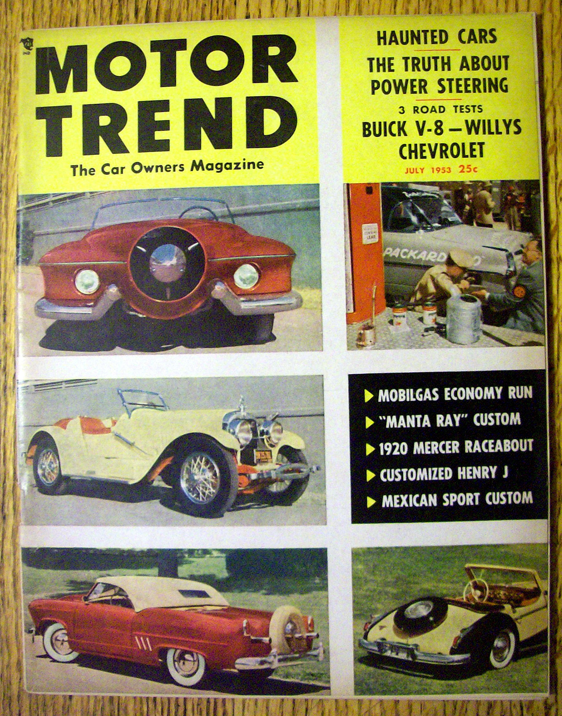 Motor Trend Magazine July 1953 Haunted Cars