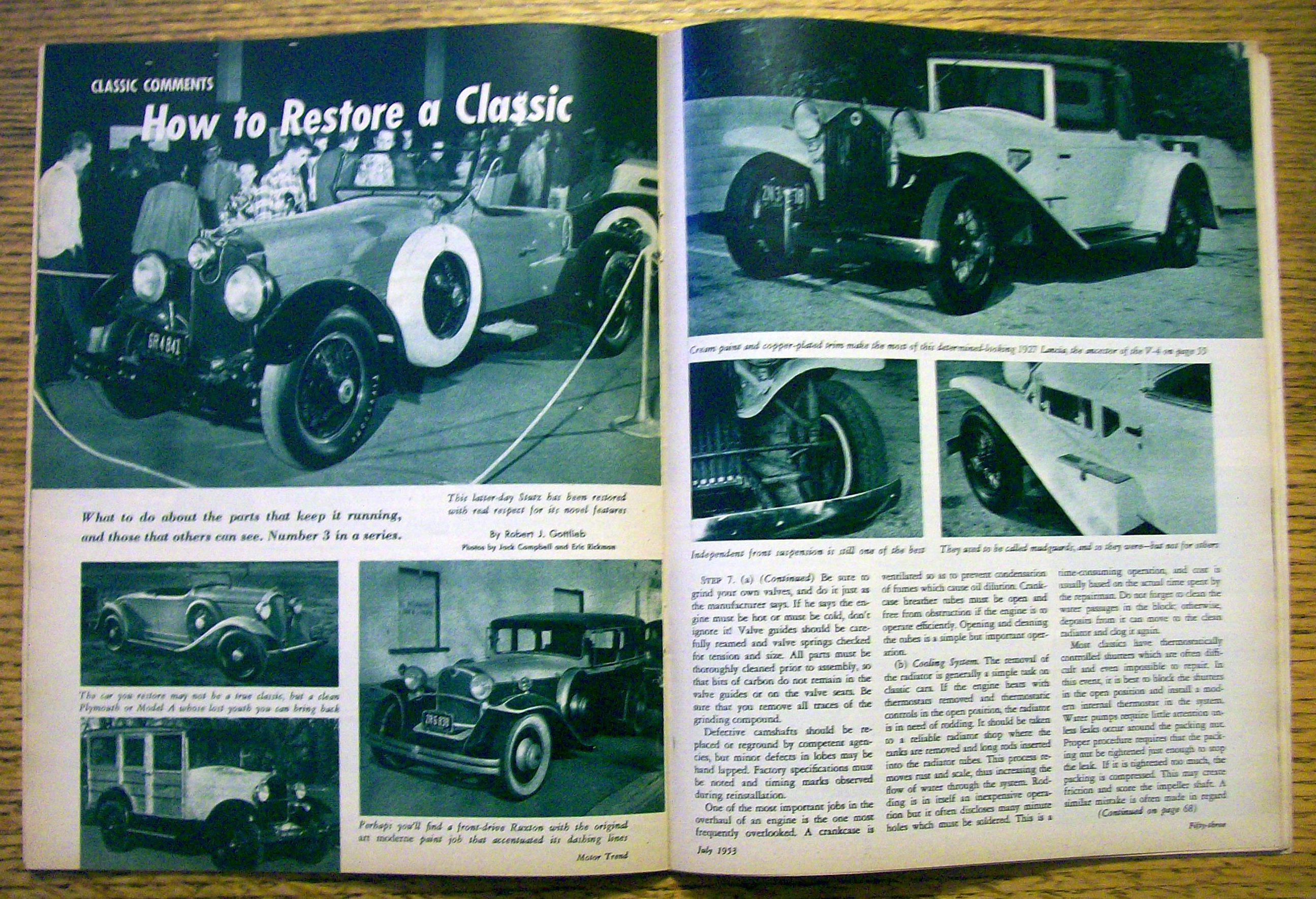 Motor Trend Magazine July 1953 Haunted Cars