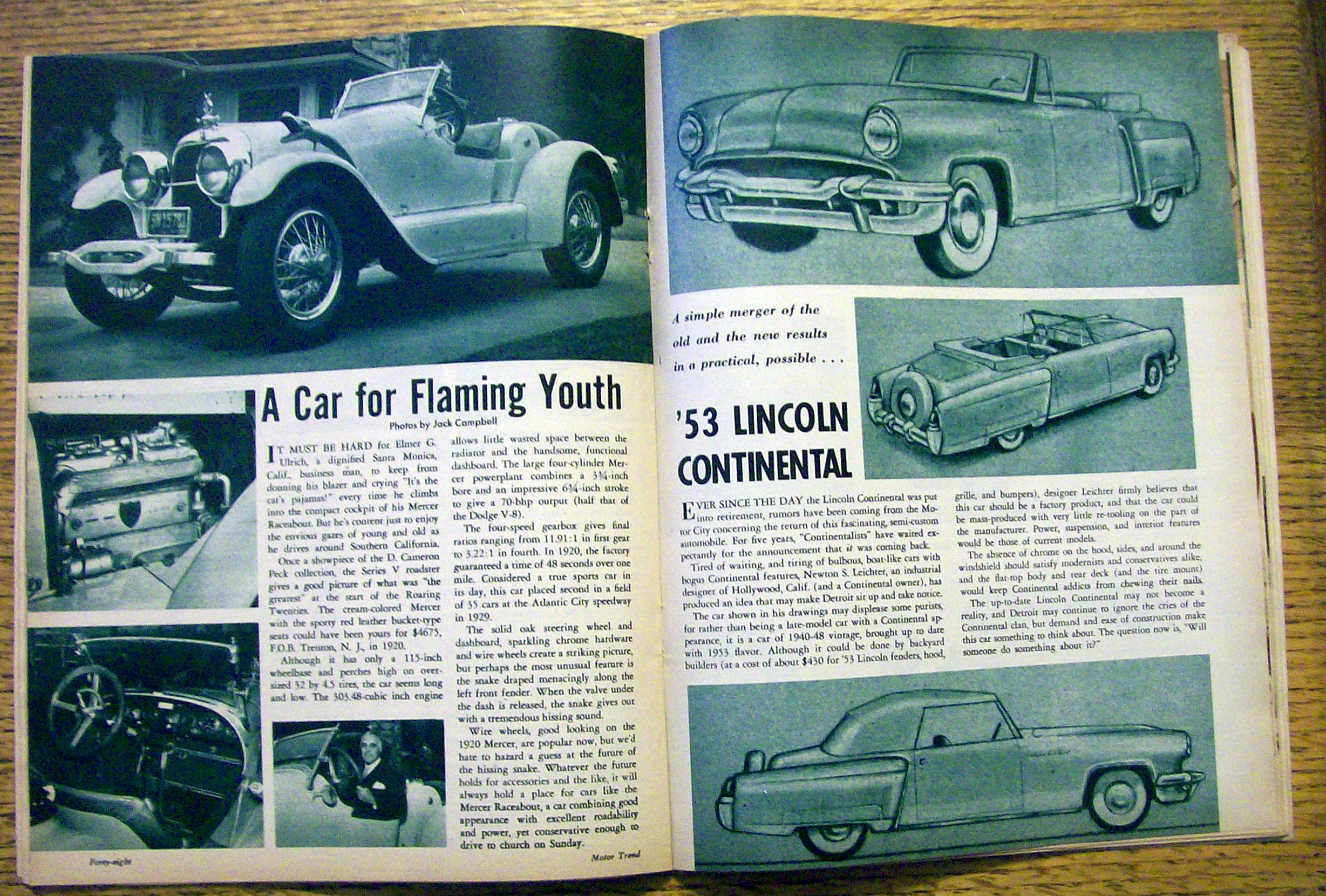Motor Trend Magazine July 1953 Haunted Cars