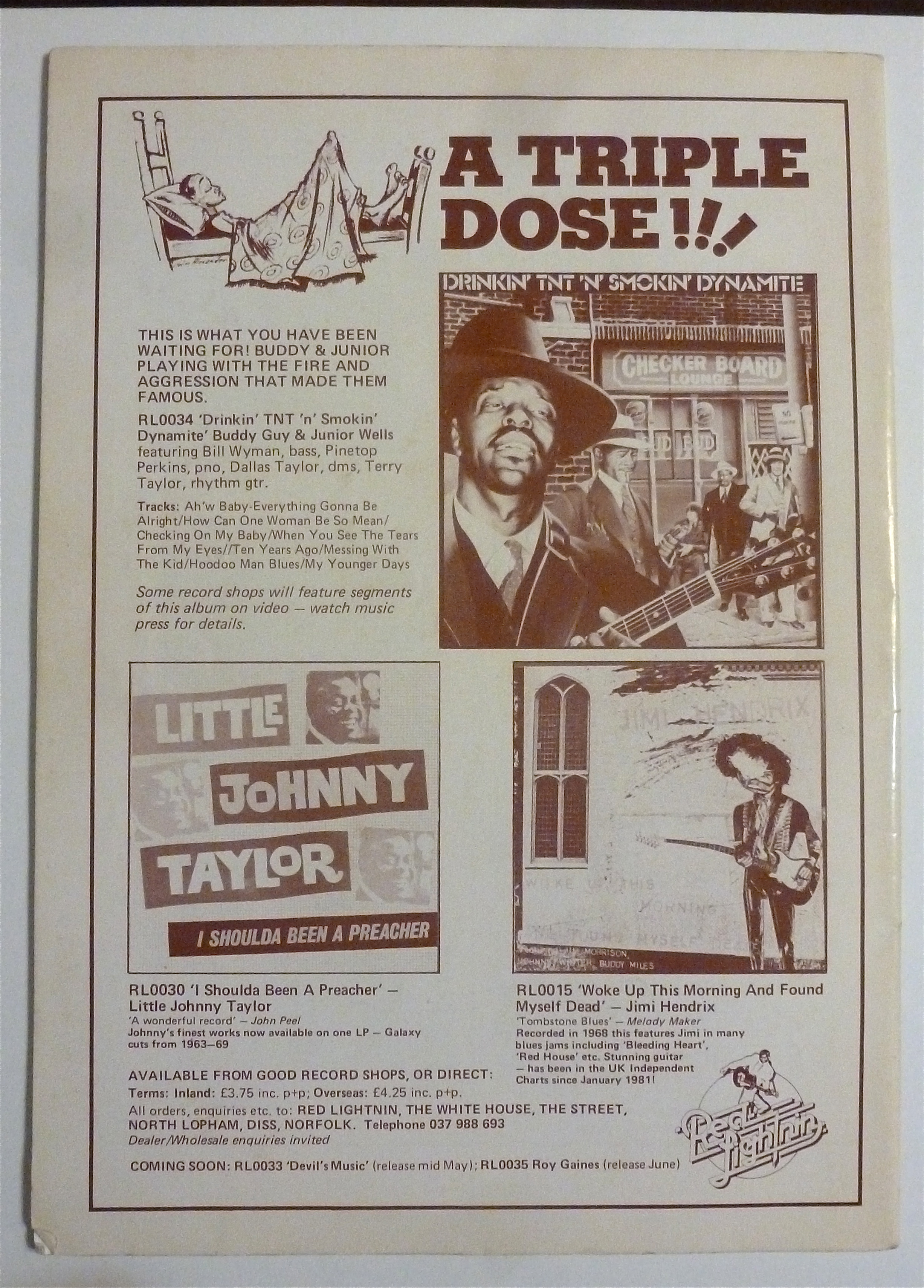 Blues Unlimited Magazine Spring 1981 Jimmy Thomas