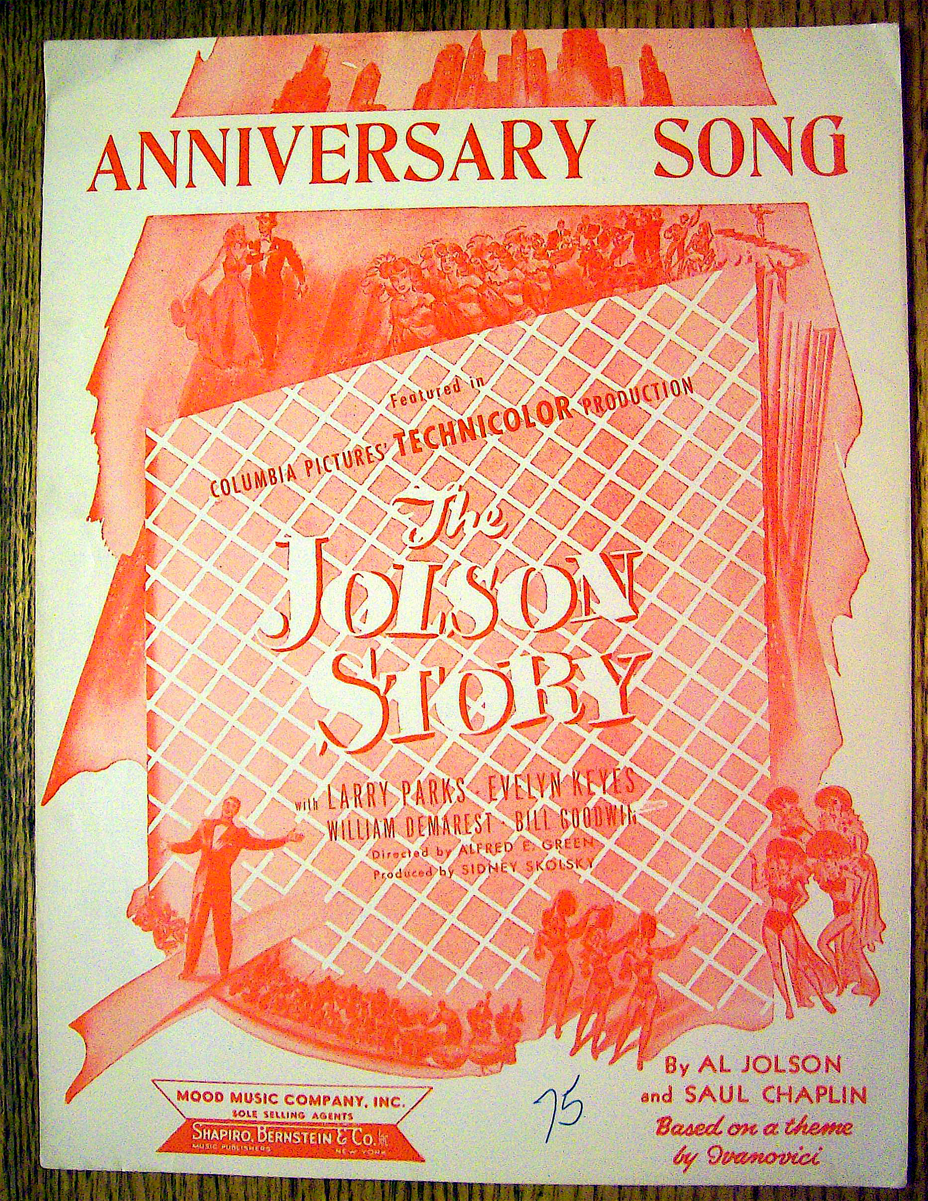 1946 Anniversary Song By Al Jolson & Saul Chaplin