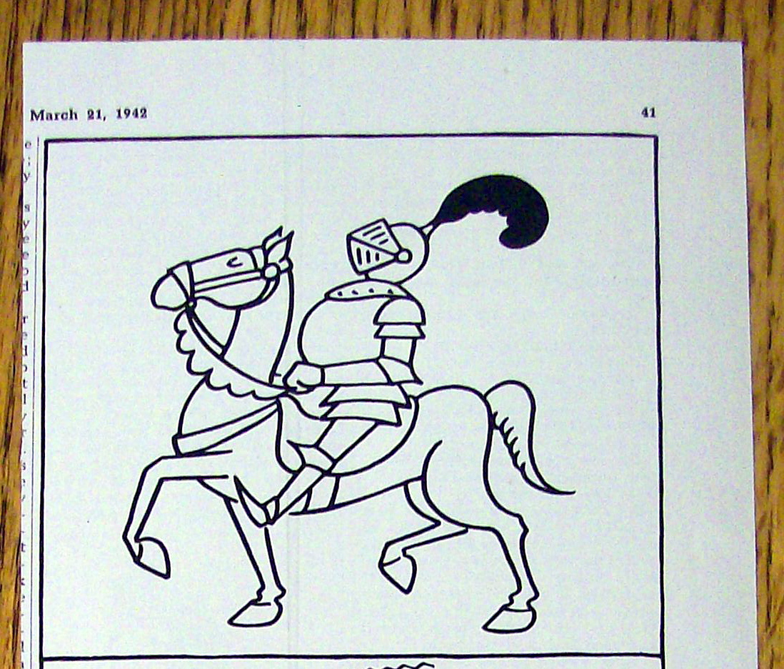 1942 Pepsi-Cola with a Knight on a Horse