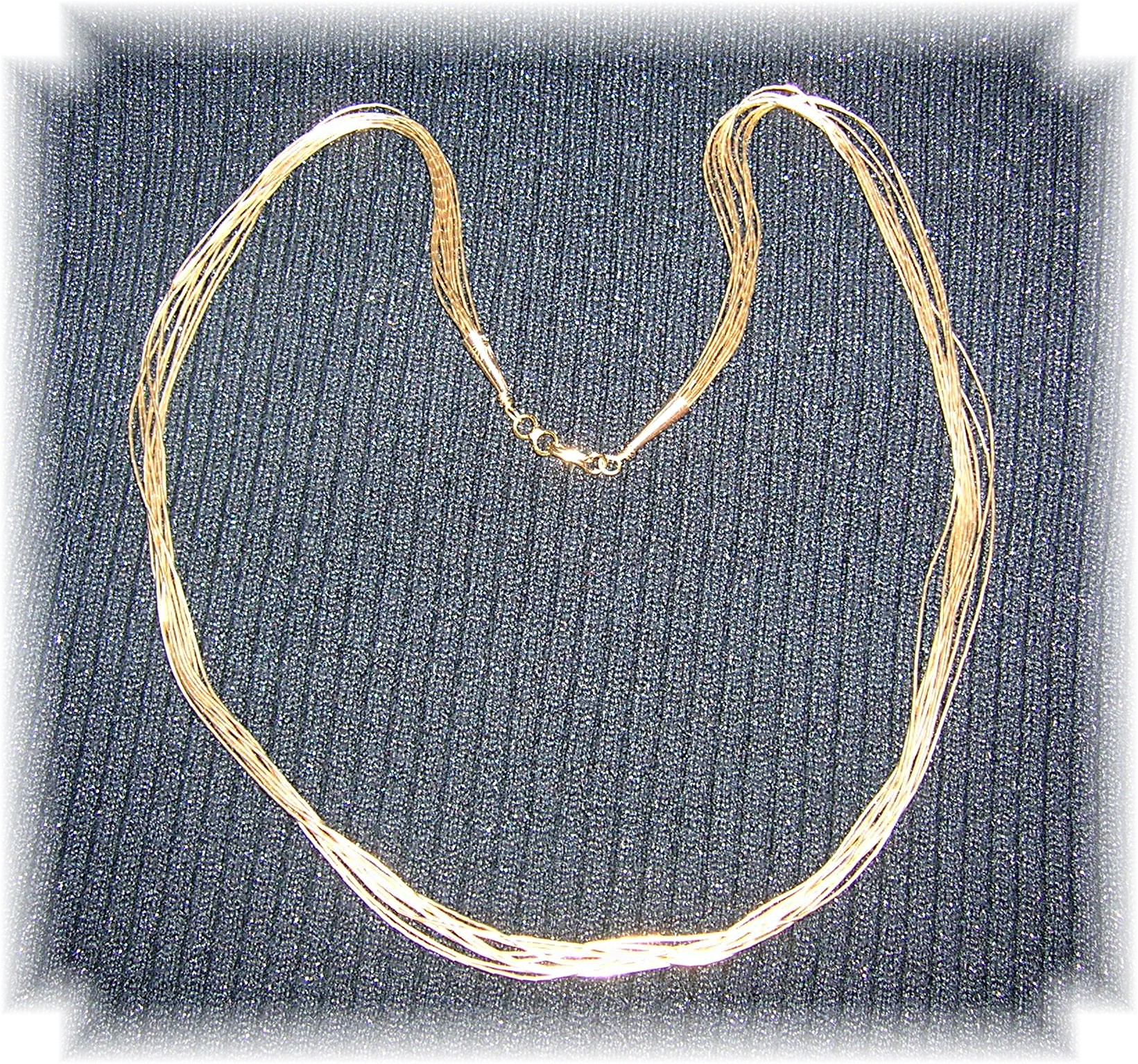 12K Gold Fill over Liquid Sterling Silver Nec