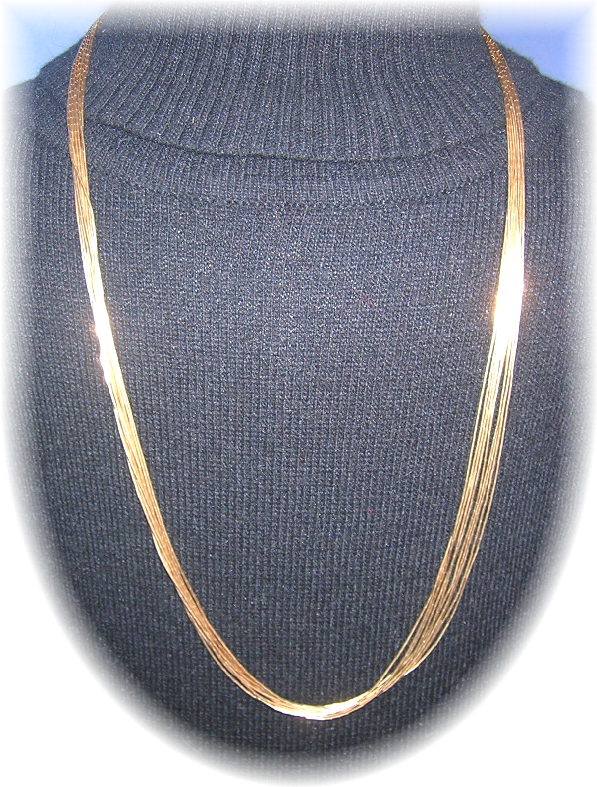12K Gold Fill over Liquid Sterling Silver Nec