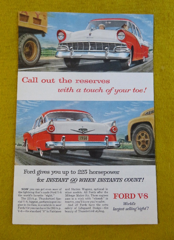 1956 Ford Automobile with the World's Largest Selling Eight