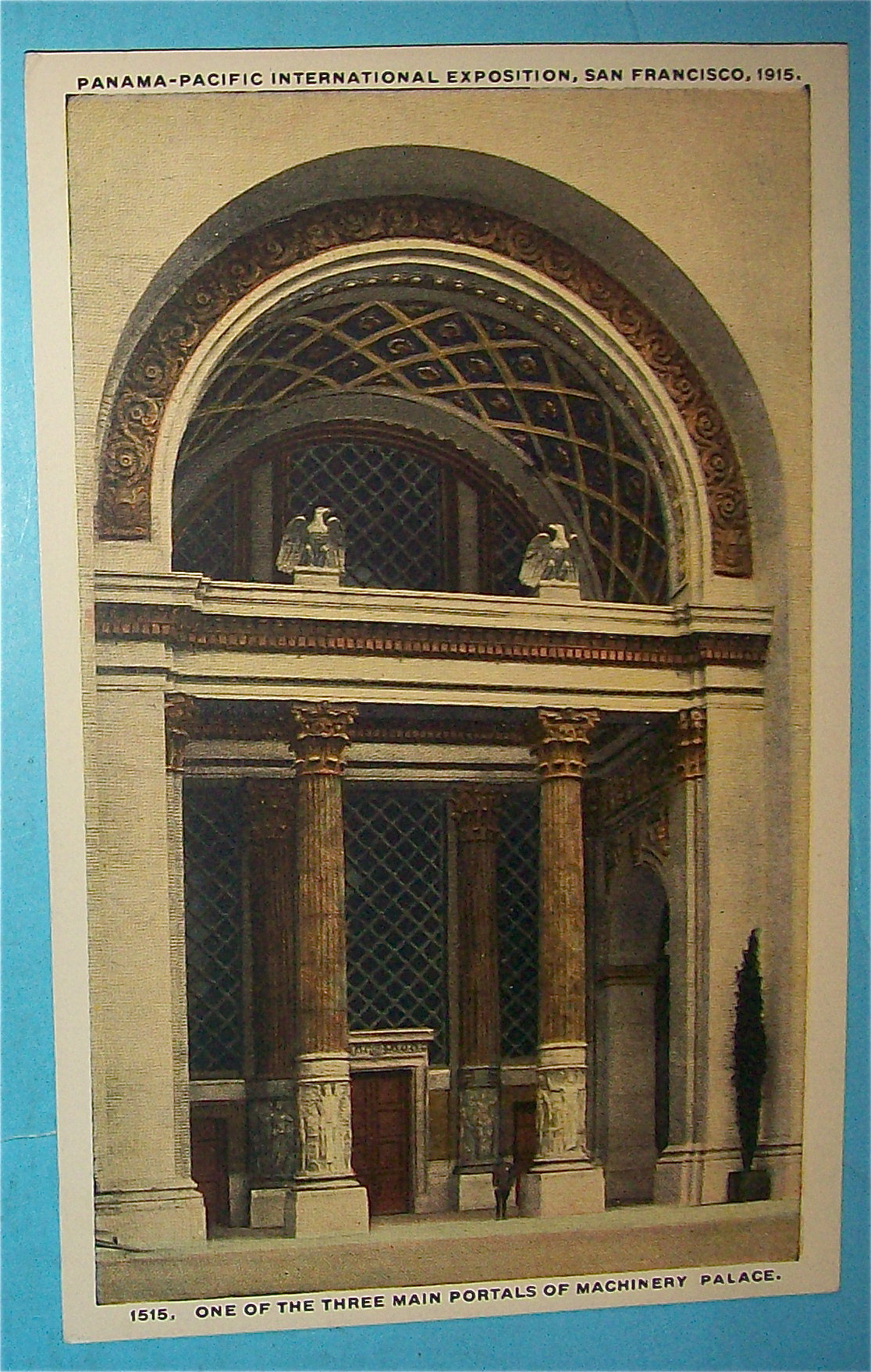 One Of Three Main Portals Of Machinery Palace Postcard