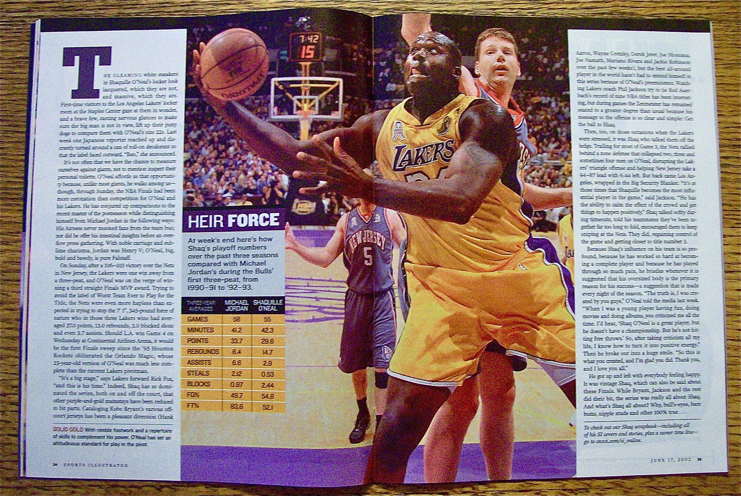 Sports Illustrated Magazine June 17, 2002 Shaquille